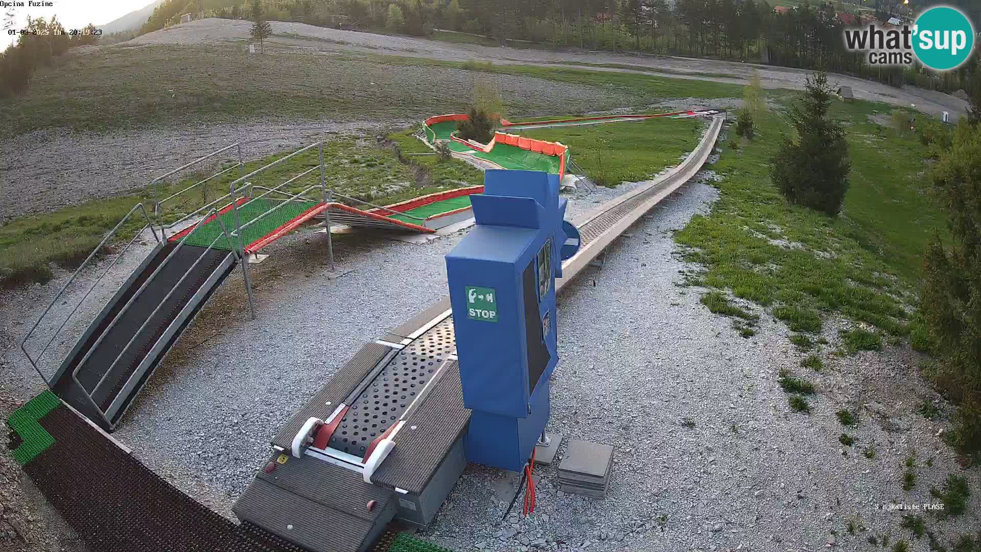 Webcam en direct Piste de luge de Fužine – Croatie