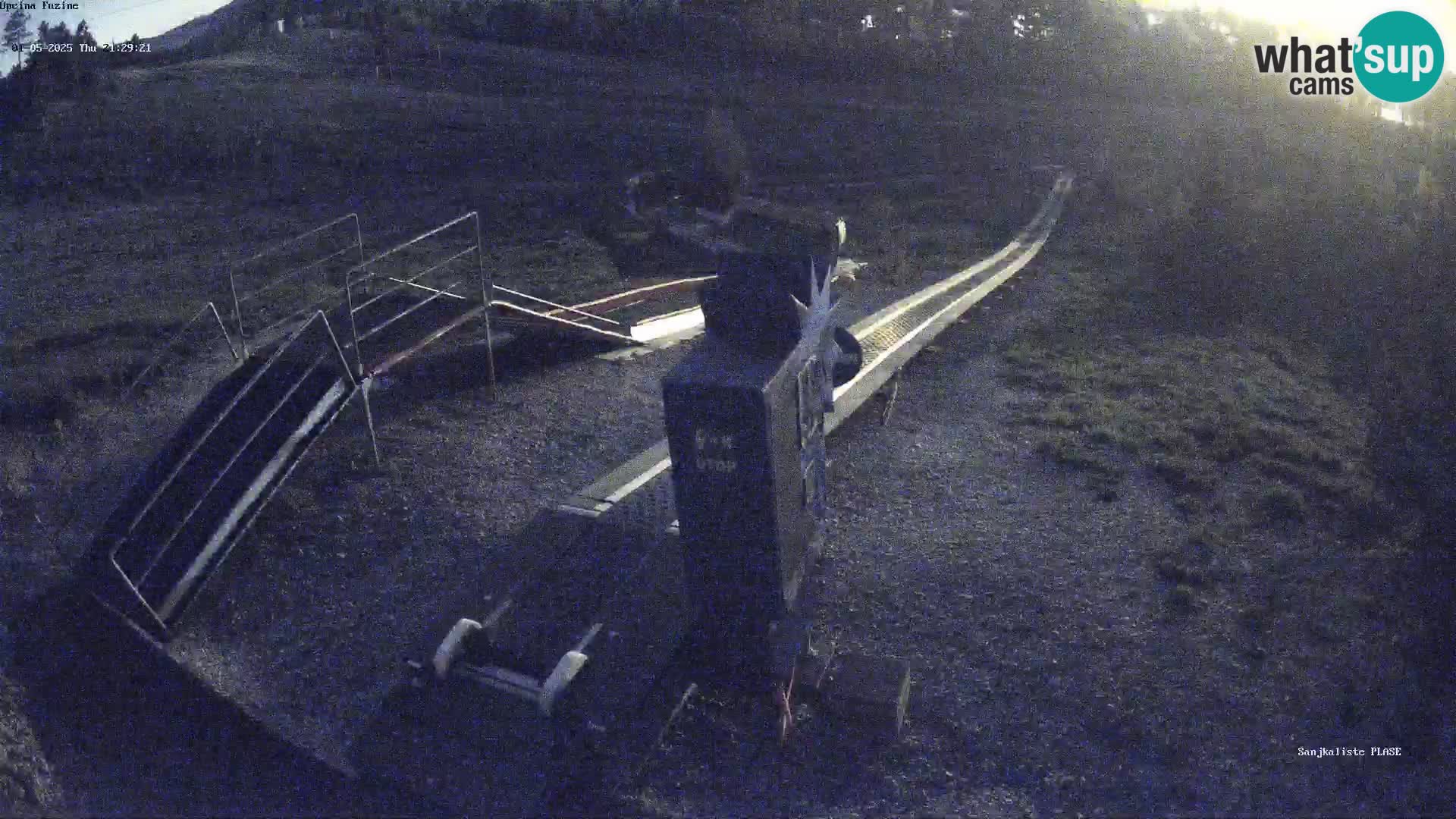 Live webcam Pista da slittino Fužine – Croazia
