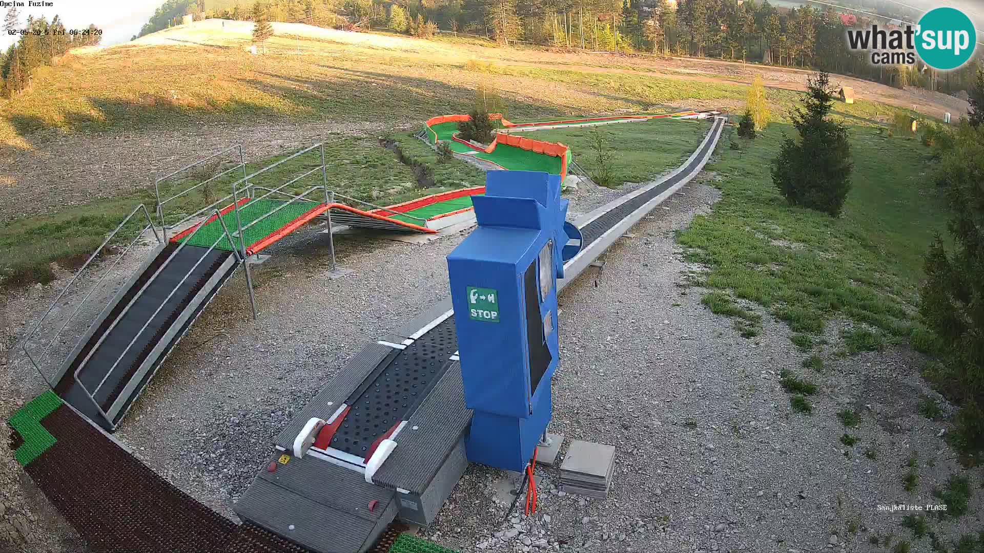 Webcam en direct Piste de luge de Fužine – Croatie