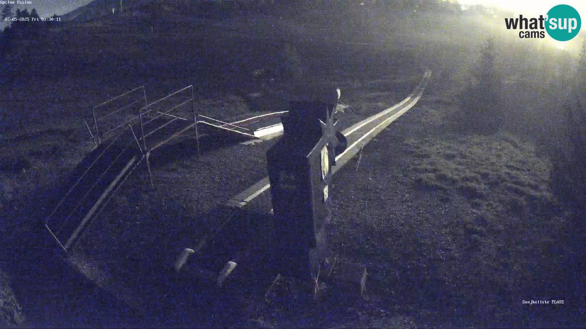 Webcam en vivo Pista de trineo Fužine – Croacia