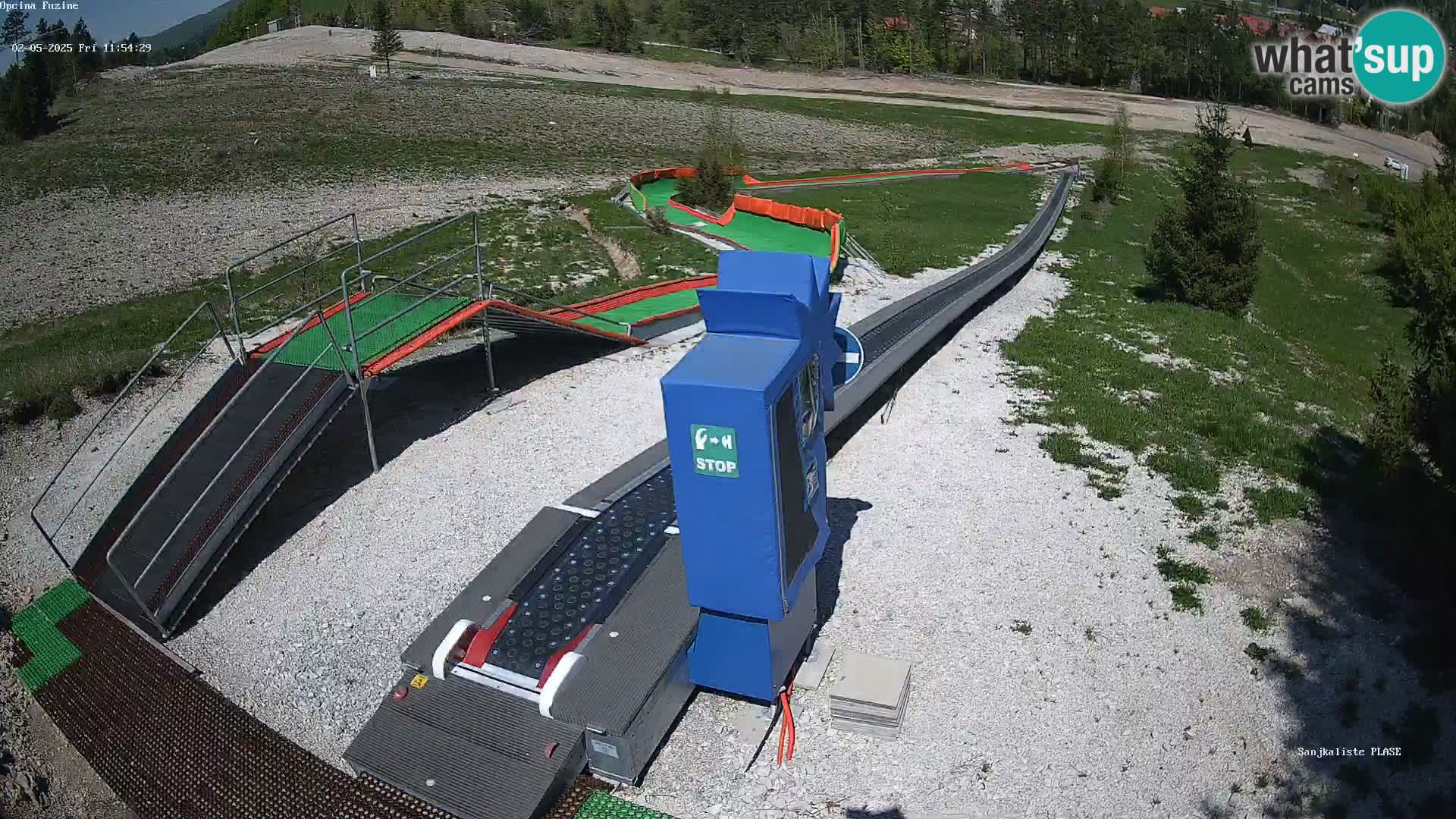 Live webcam Fužine toboggan run – Croatia