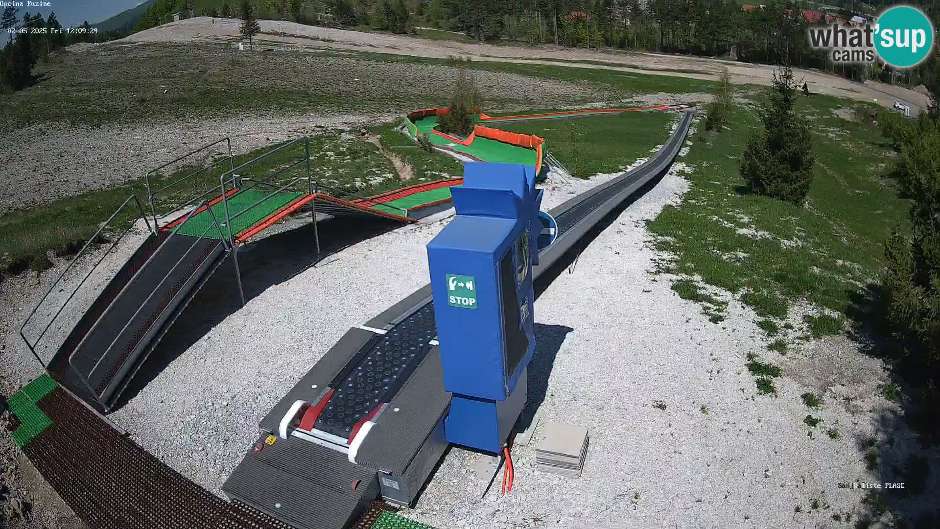 Live webcam Pista da slittino Fužine – Croazia