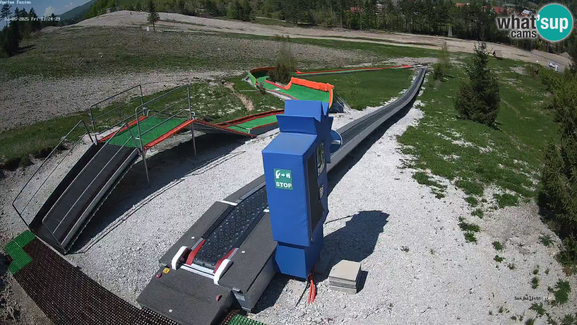 Live webcam Fužine toboggan run – Croatia