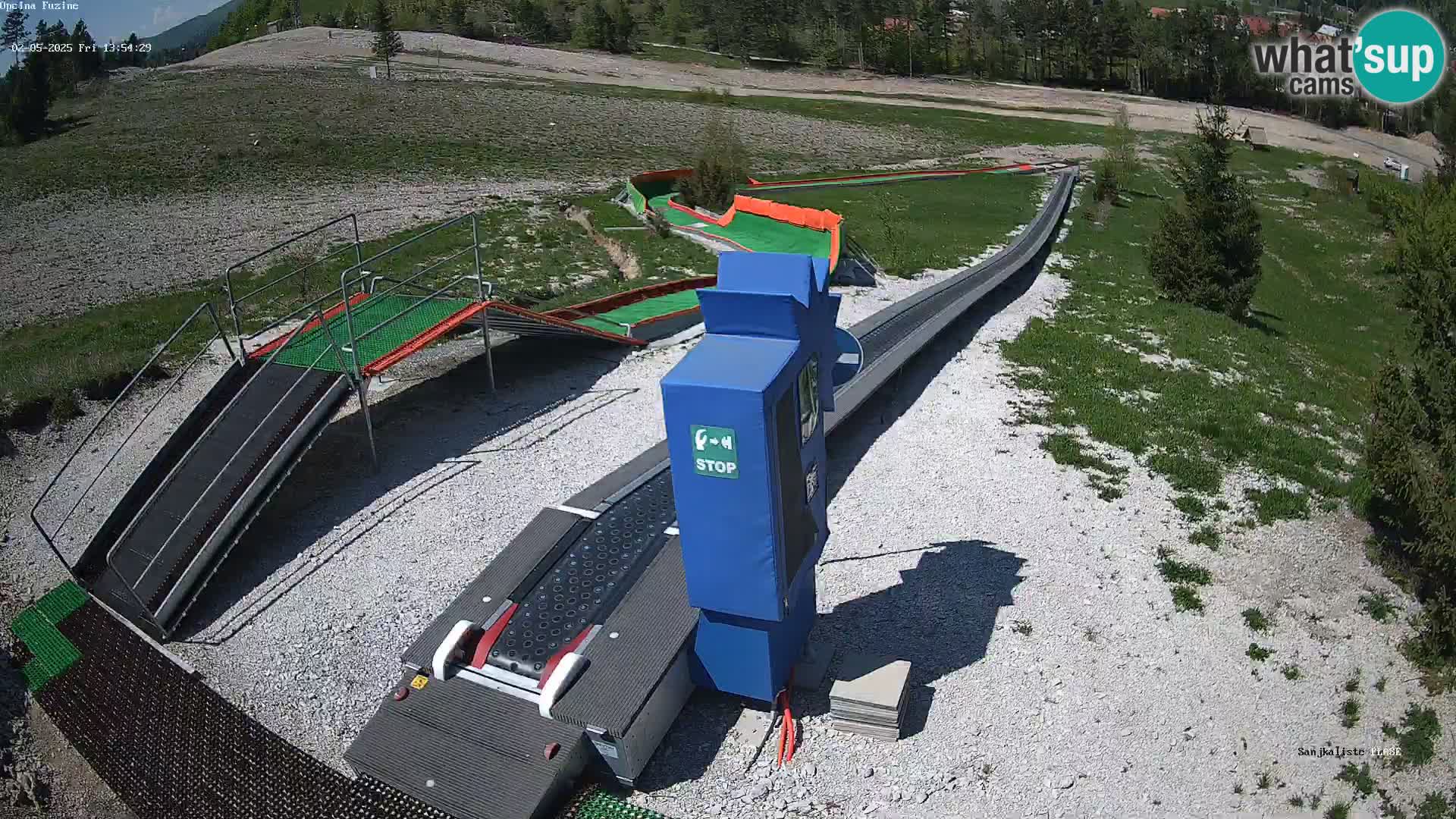 Live webcam Fužine toboggan run – Croatia