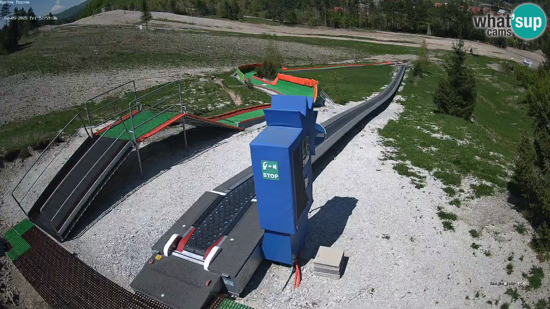Live webcam Fužine toboggan run – Croatia