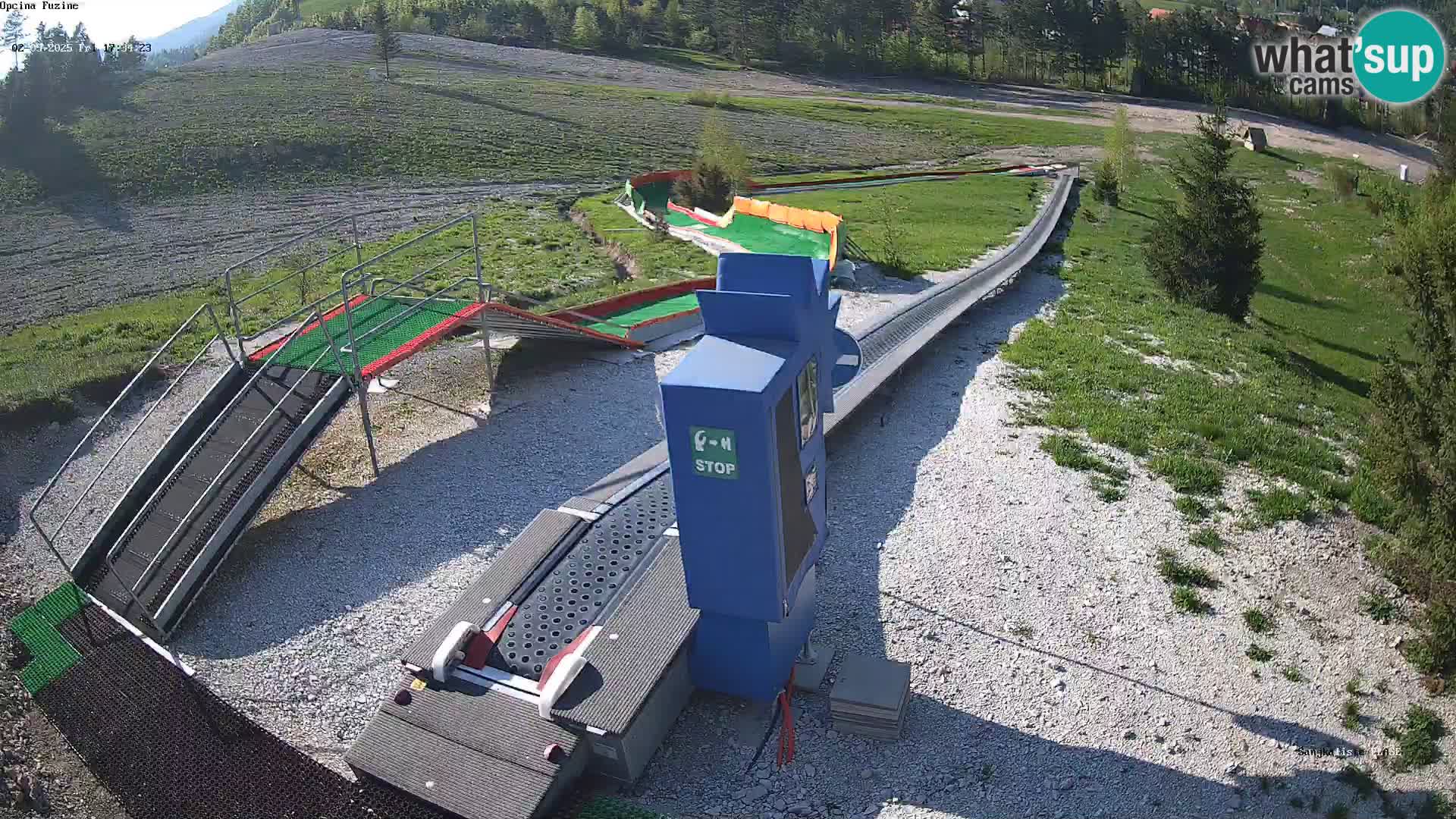 Live webcam Fužine toboggan run – Croatia