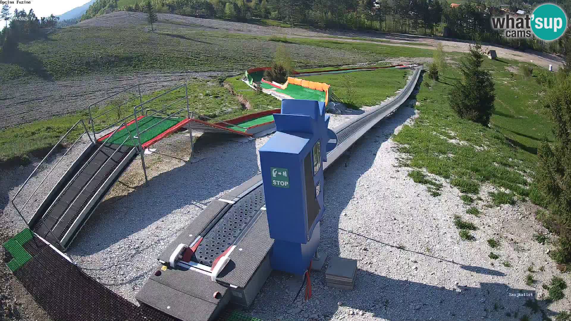 Live webcam Fužine toboggan run – Croatia
