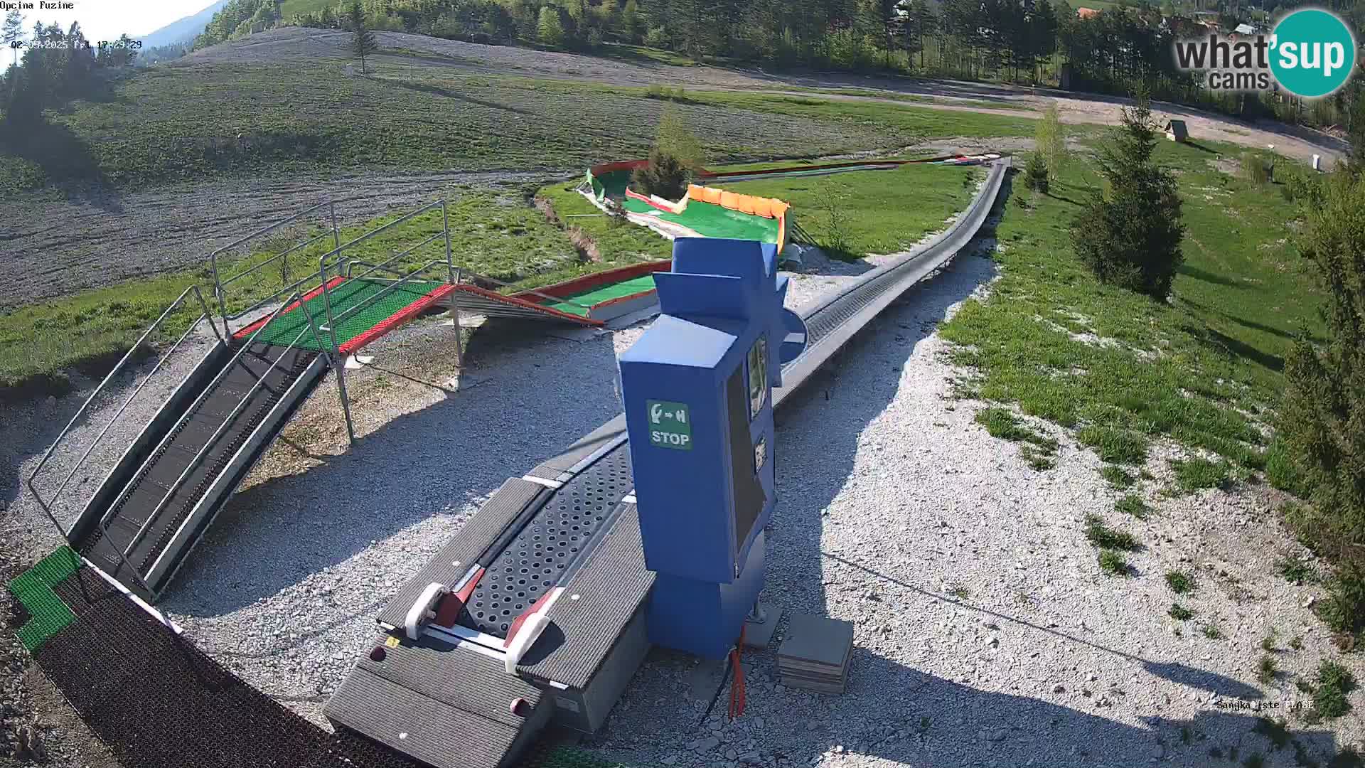 Live webcam Fužine toboggan run – Croatia