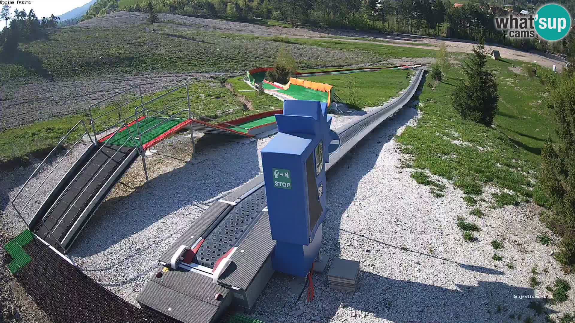 Live webcam Pista da slittino Fužine – Croazia