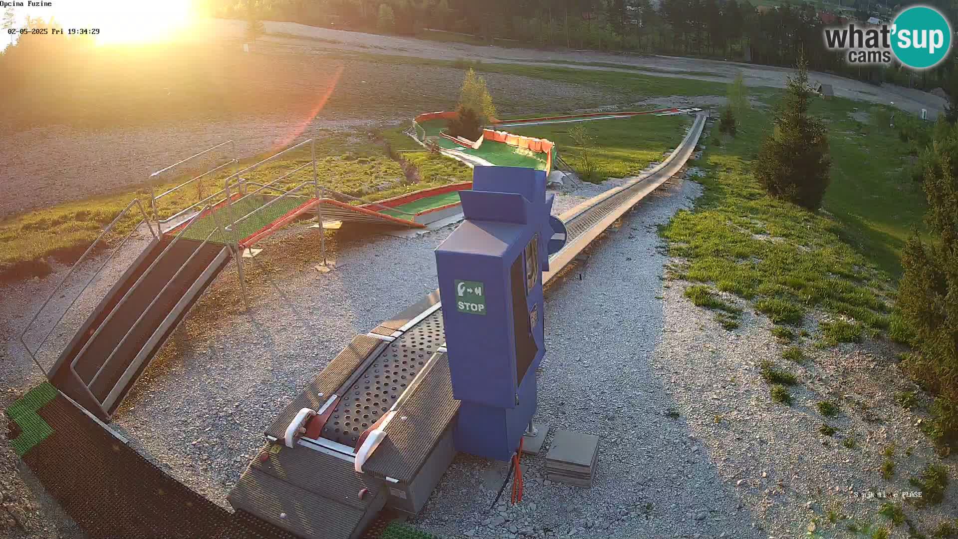 Webcam en direct Piste de luge de Fužine – Croatie