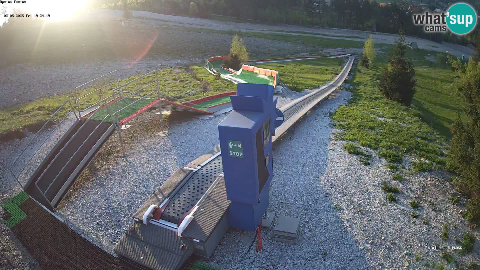 Webcam en direct Piste de luge de Fužine – Croatie