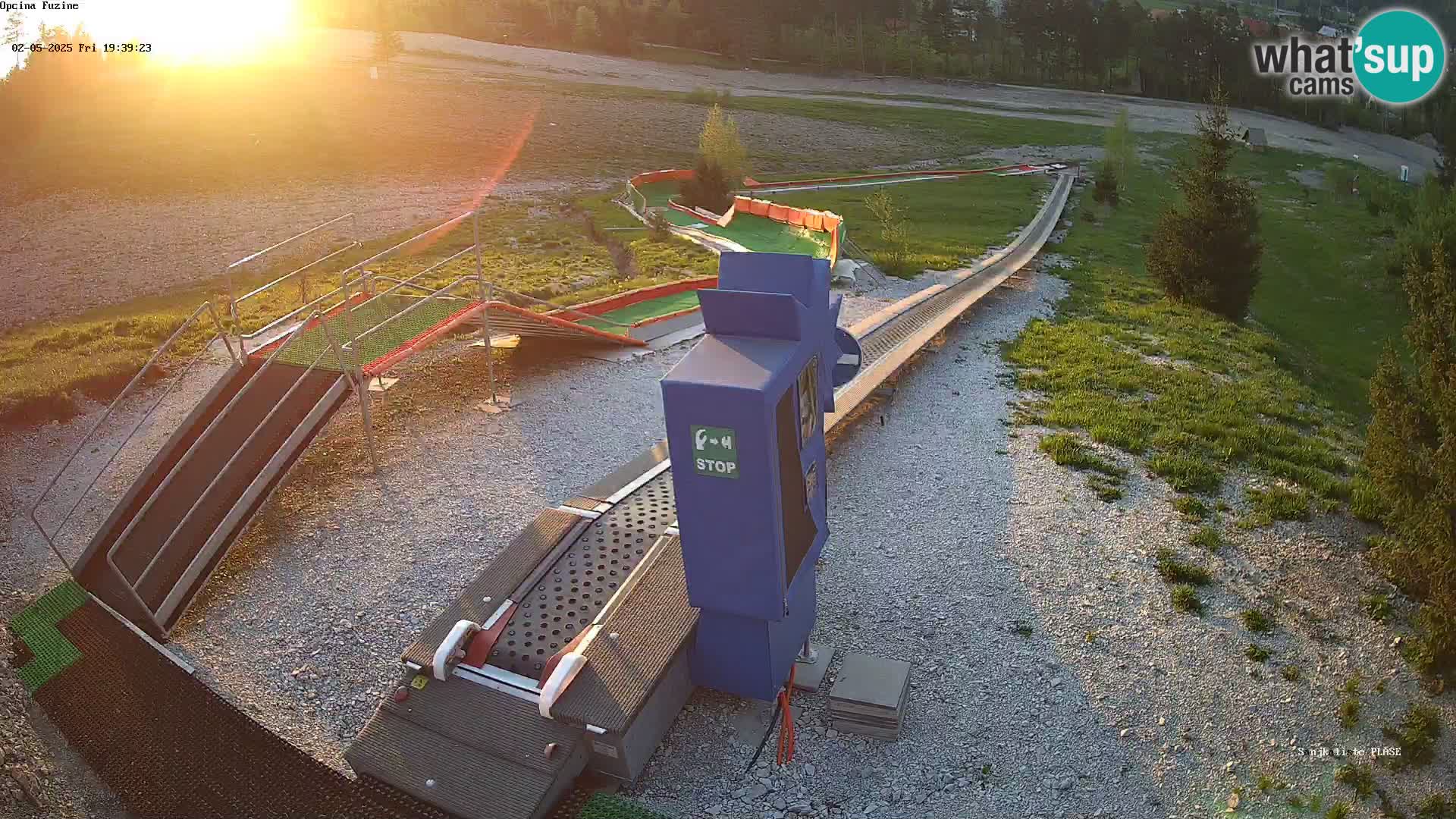 Live webcam Fužine toboggan run – Croatia