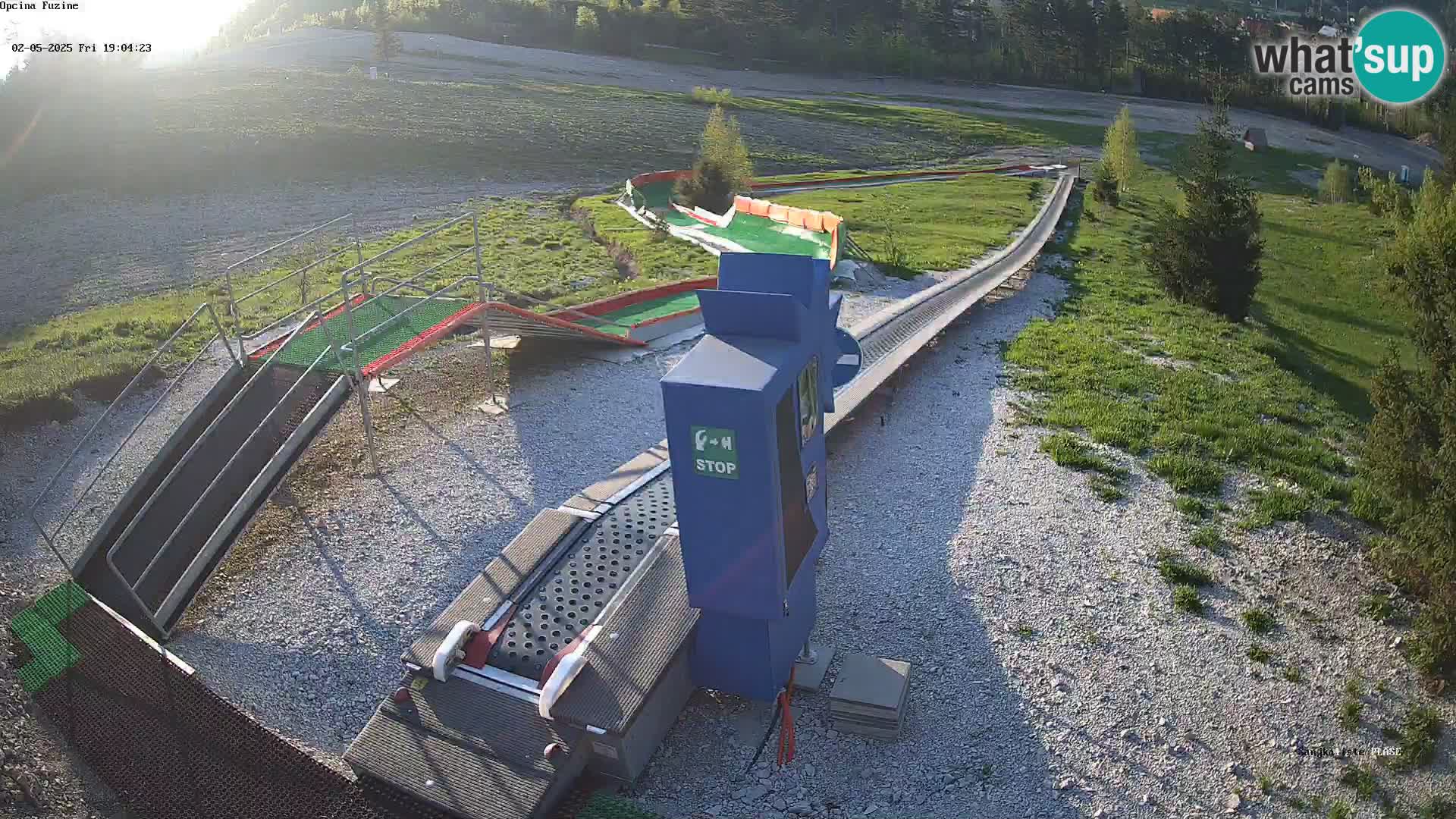 Live webcam Pista da slittino Fužine – Croazia