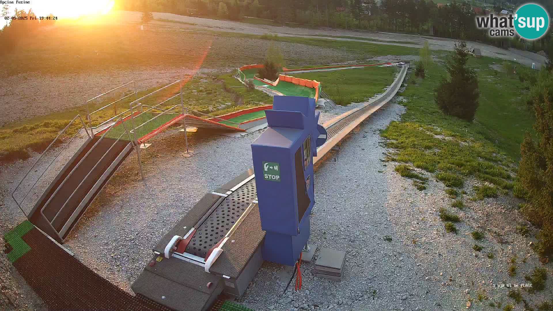 Live webcam Fužine toboggan run – Croatia