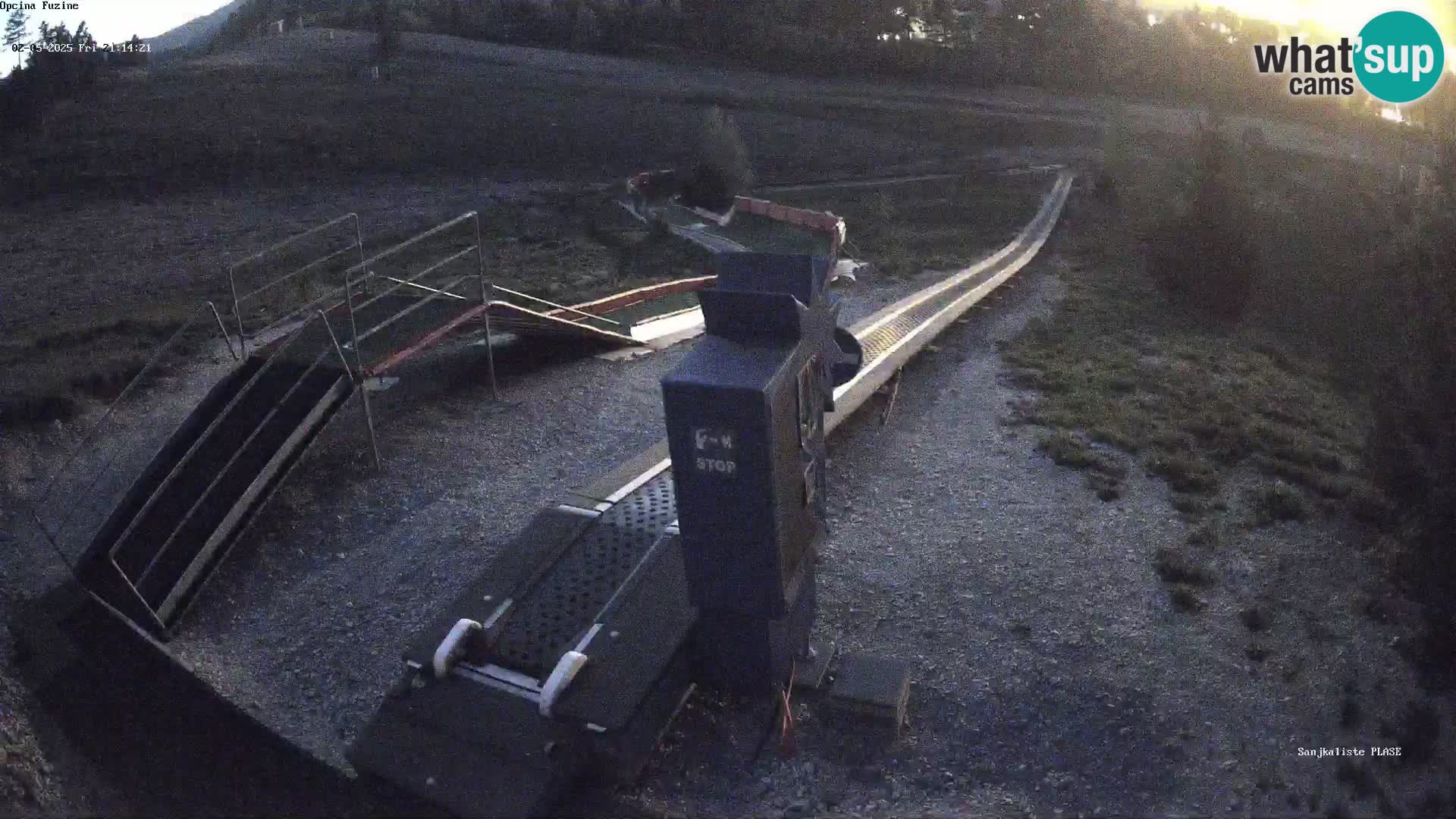 Live webcam Fužine toboggan run – Croatia
