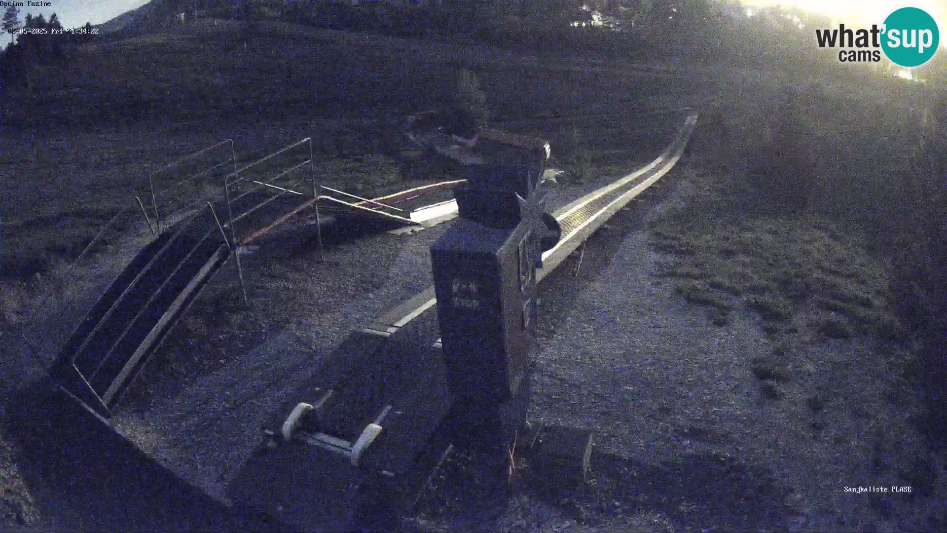 Live webcam Pista da slittino Fužine – Croazia