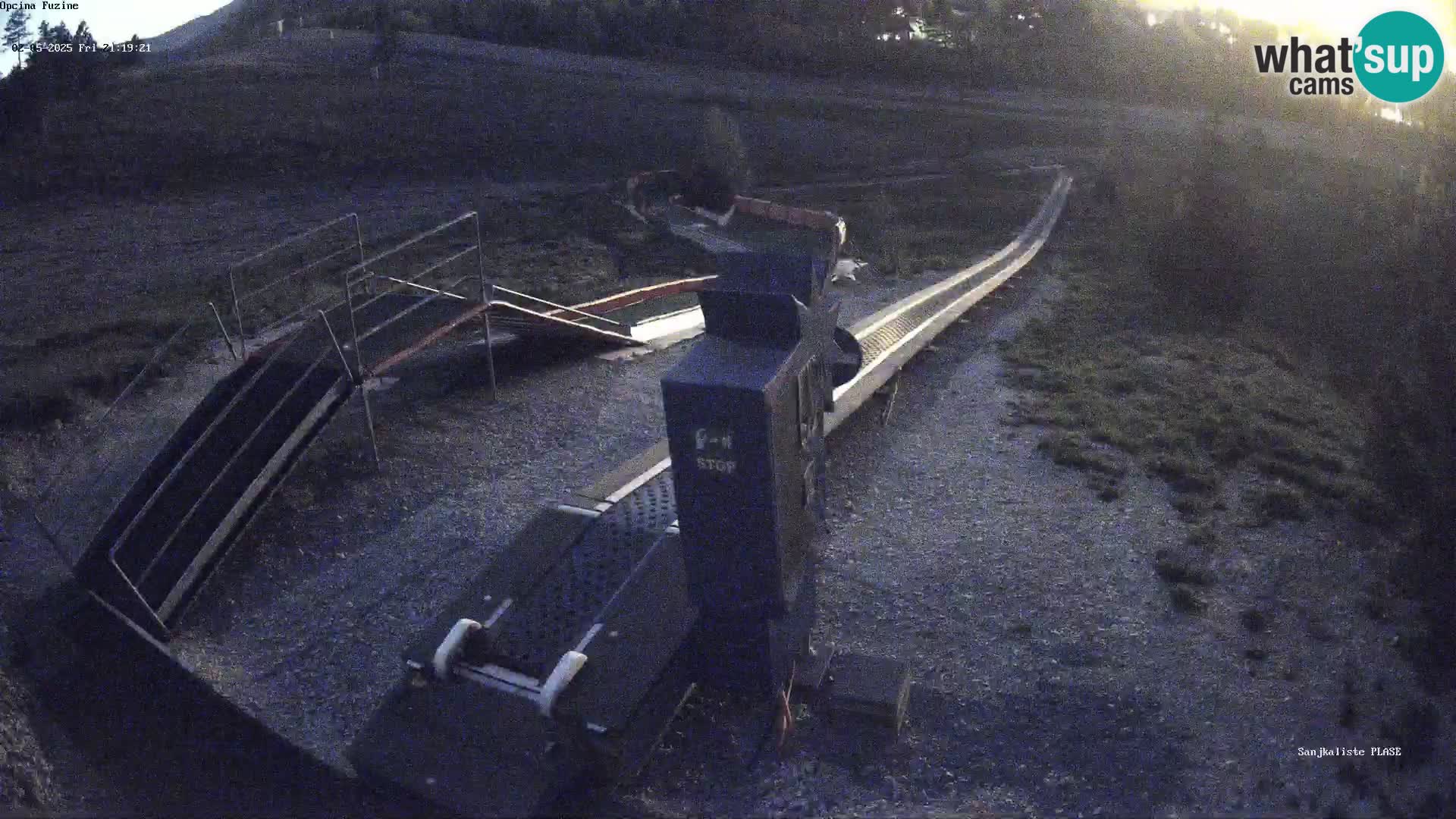 Webcam en direct Piste de luge de Fužine – Croatie