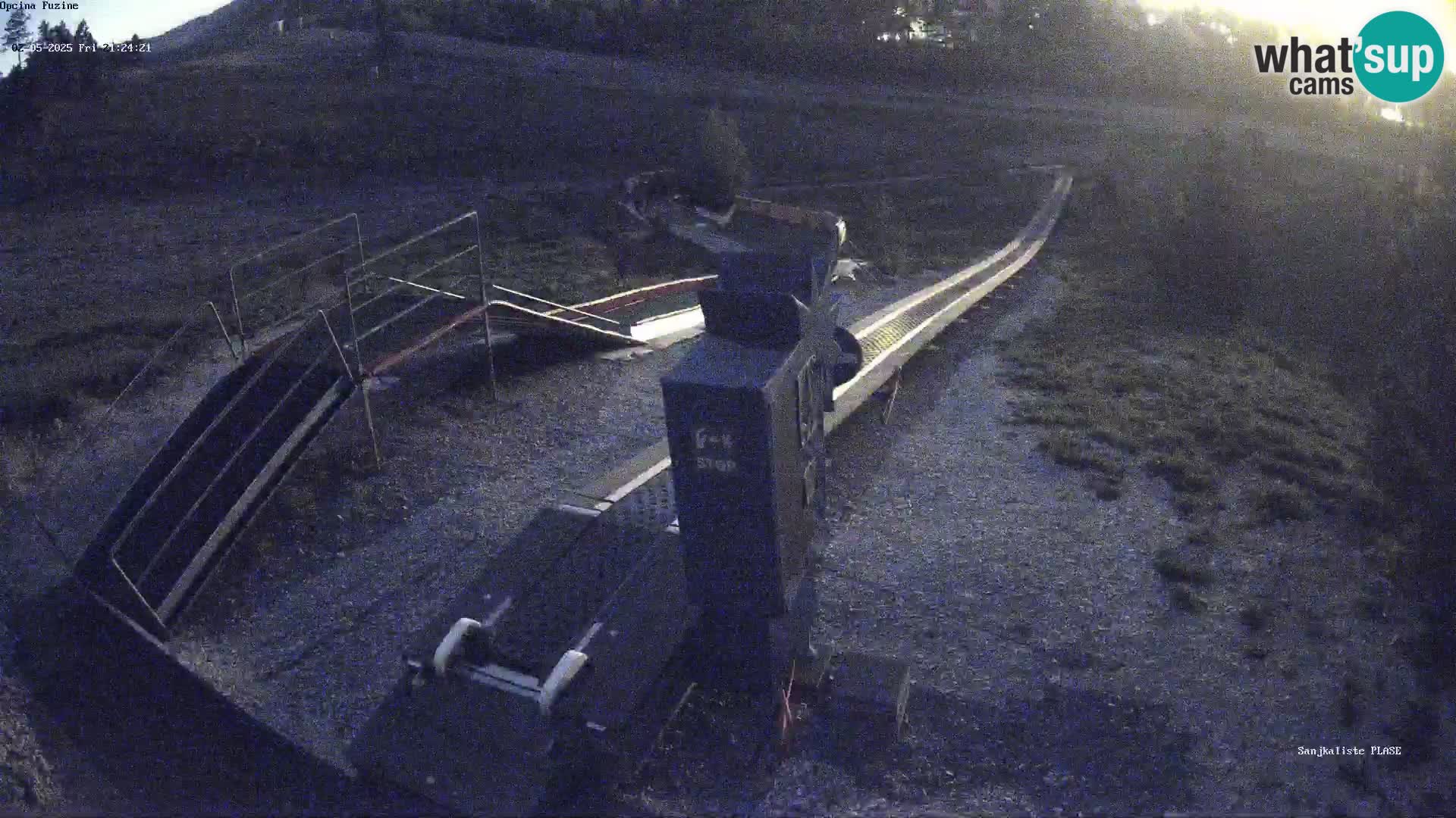 Webcam en vivo Pista de trineo Fužine – Croacia