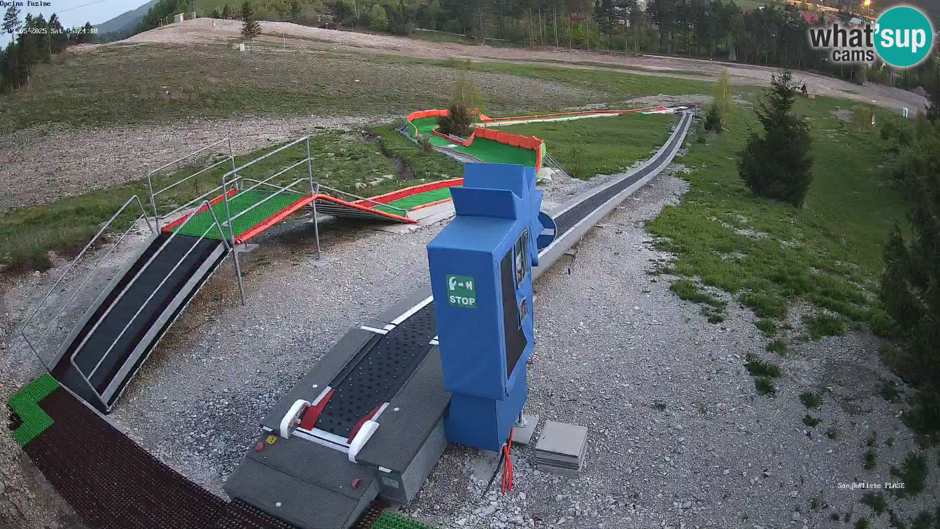 Live webcam Pista da slittino Fužine – Croazia