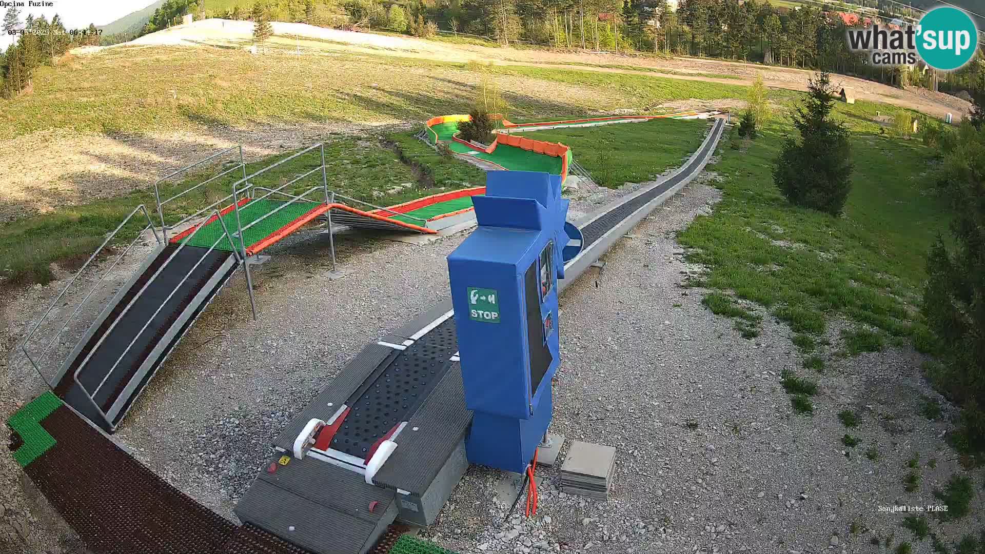 Webcam en direct Piste de luge de Fužine – Croatie