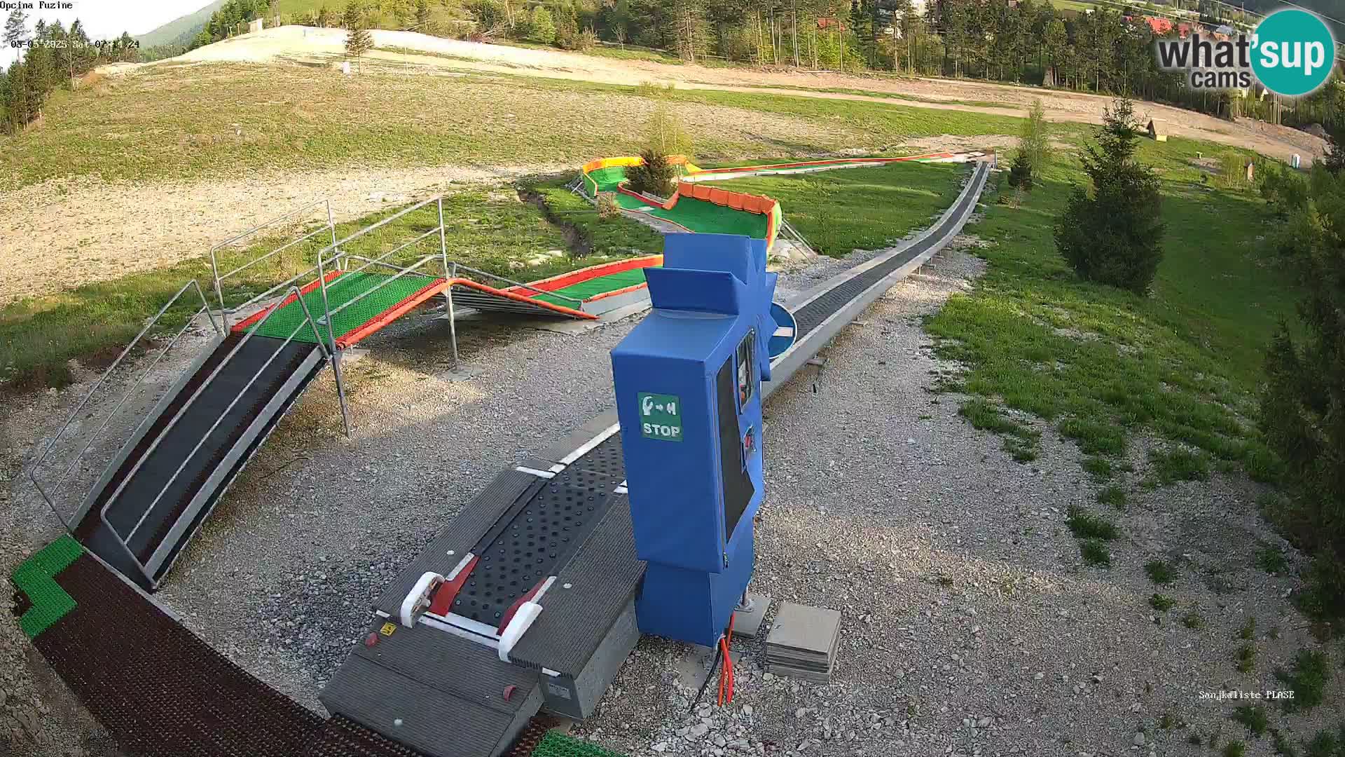 Live webcam Pista da slittino Fužine – Croazia