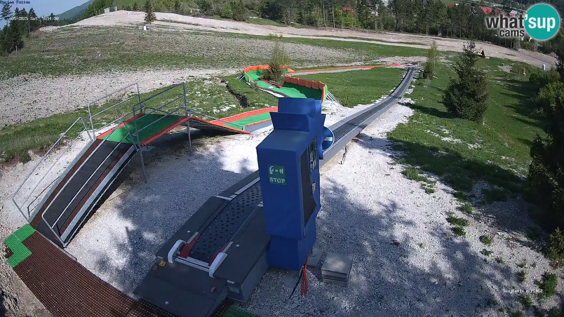 Live webcam Pista da slittino Fužine – Croazia