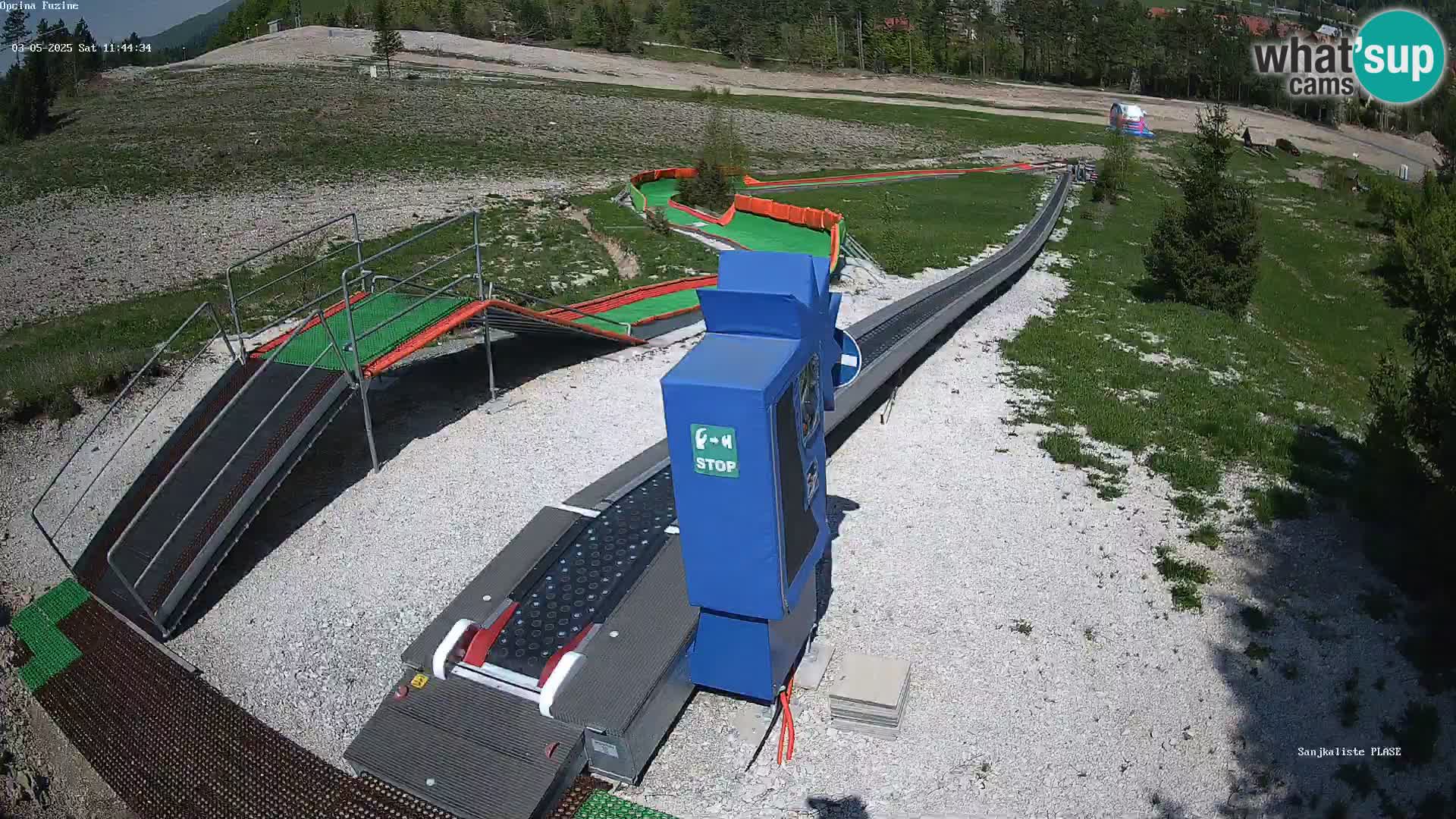 Live webcam Fužine toboggan run – Croatia
