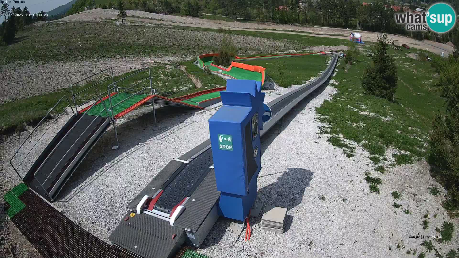 Live webcam Pista da slittino Fužine – Croazia