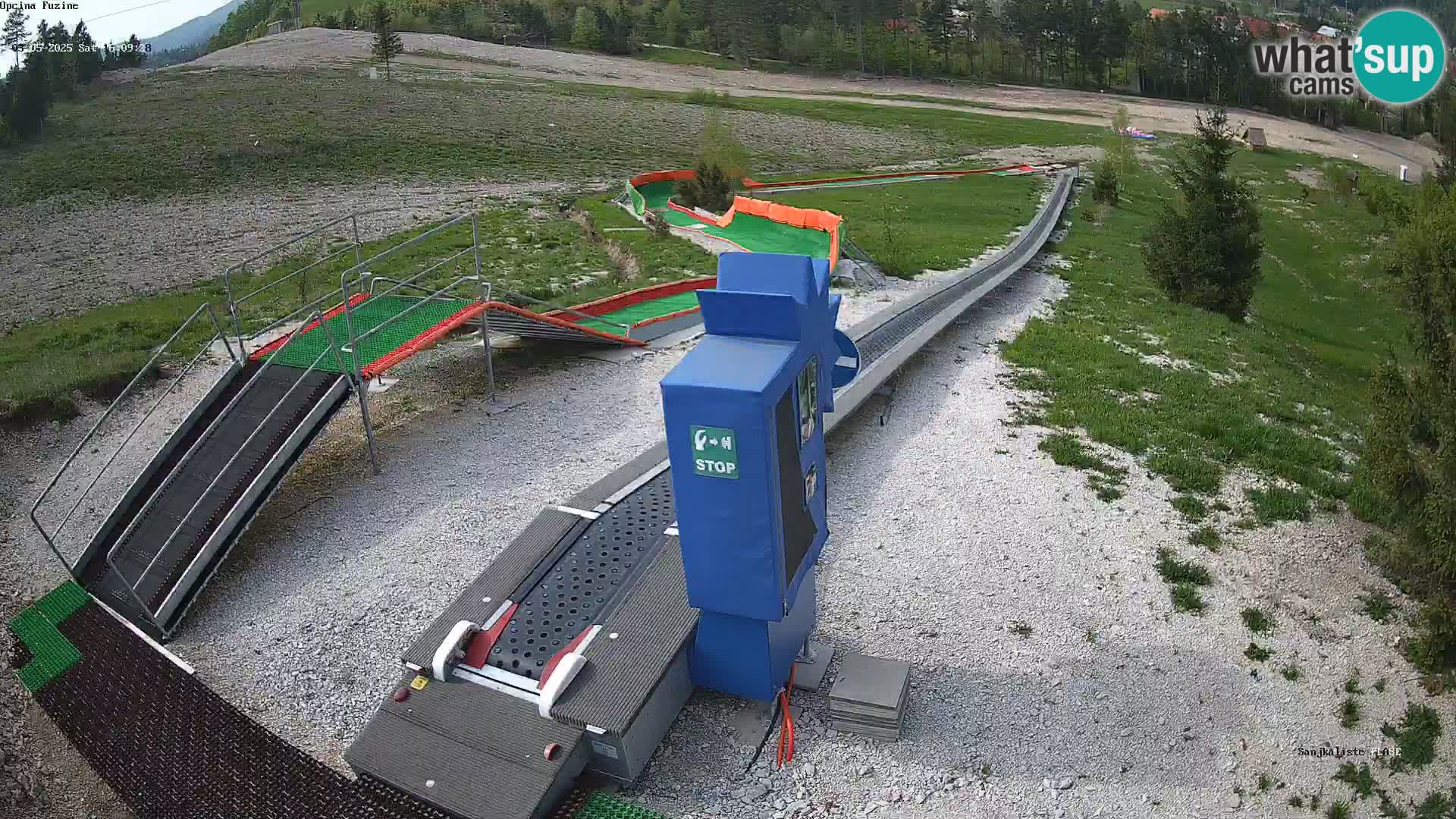 Live webcam Fužine toboggan run – Croatia
