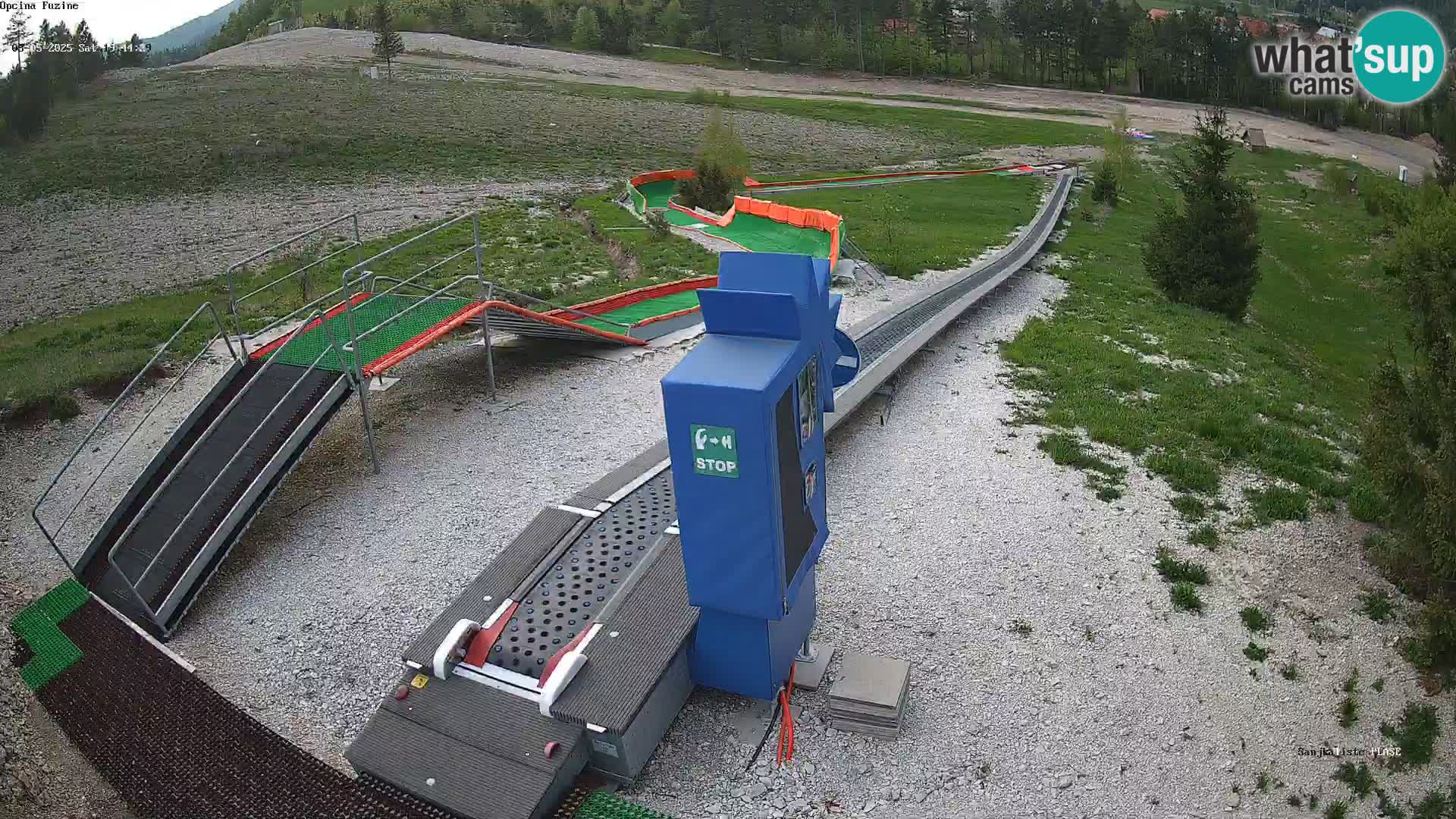 Live webcam Pista da slittino Fužine – Croazia