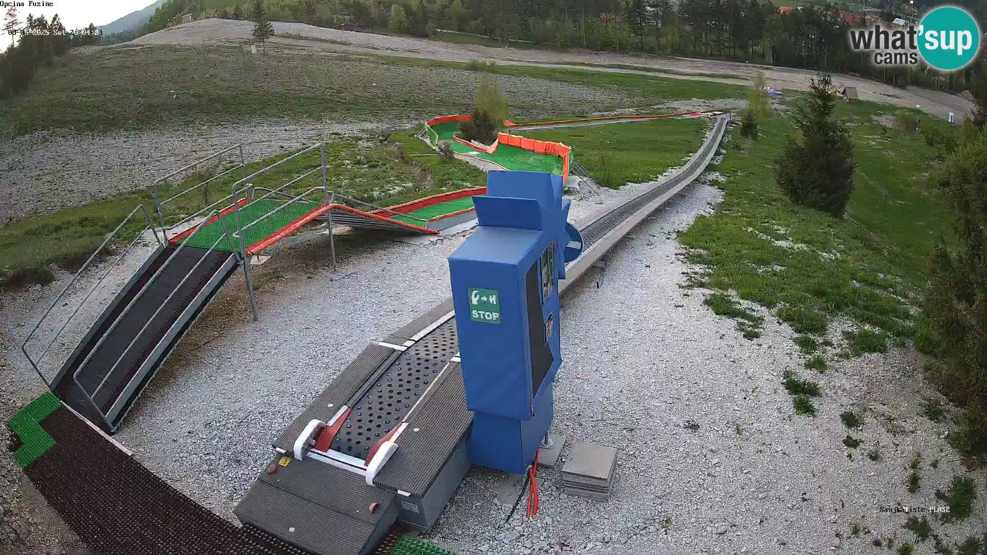 Live webcam Fužine toboggan run – Croatia