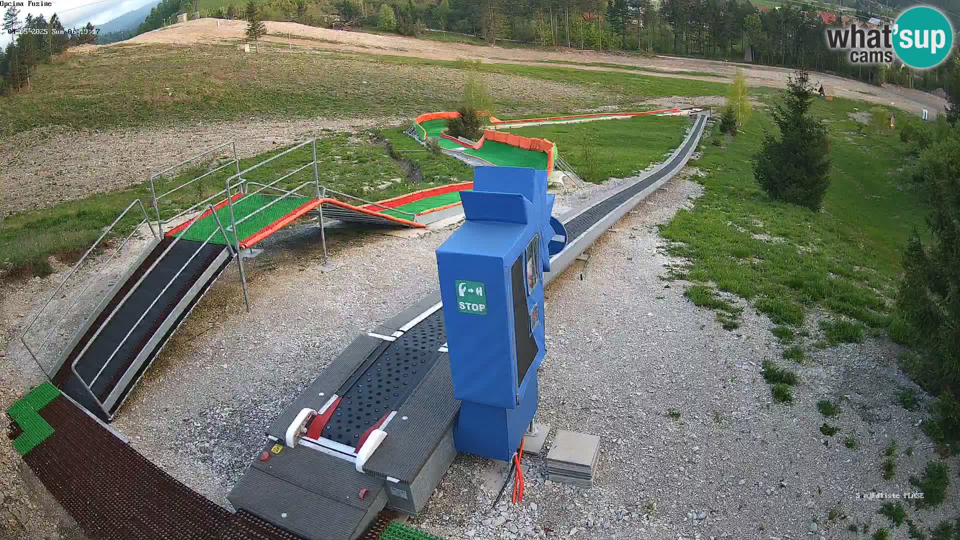 Live webcam Pista da slittino Fužine – Croazia