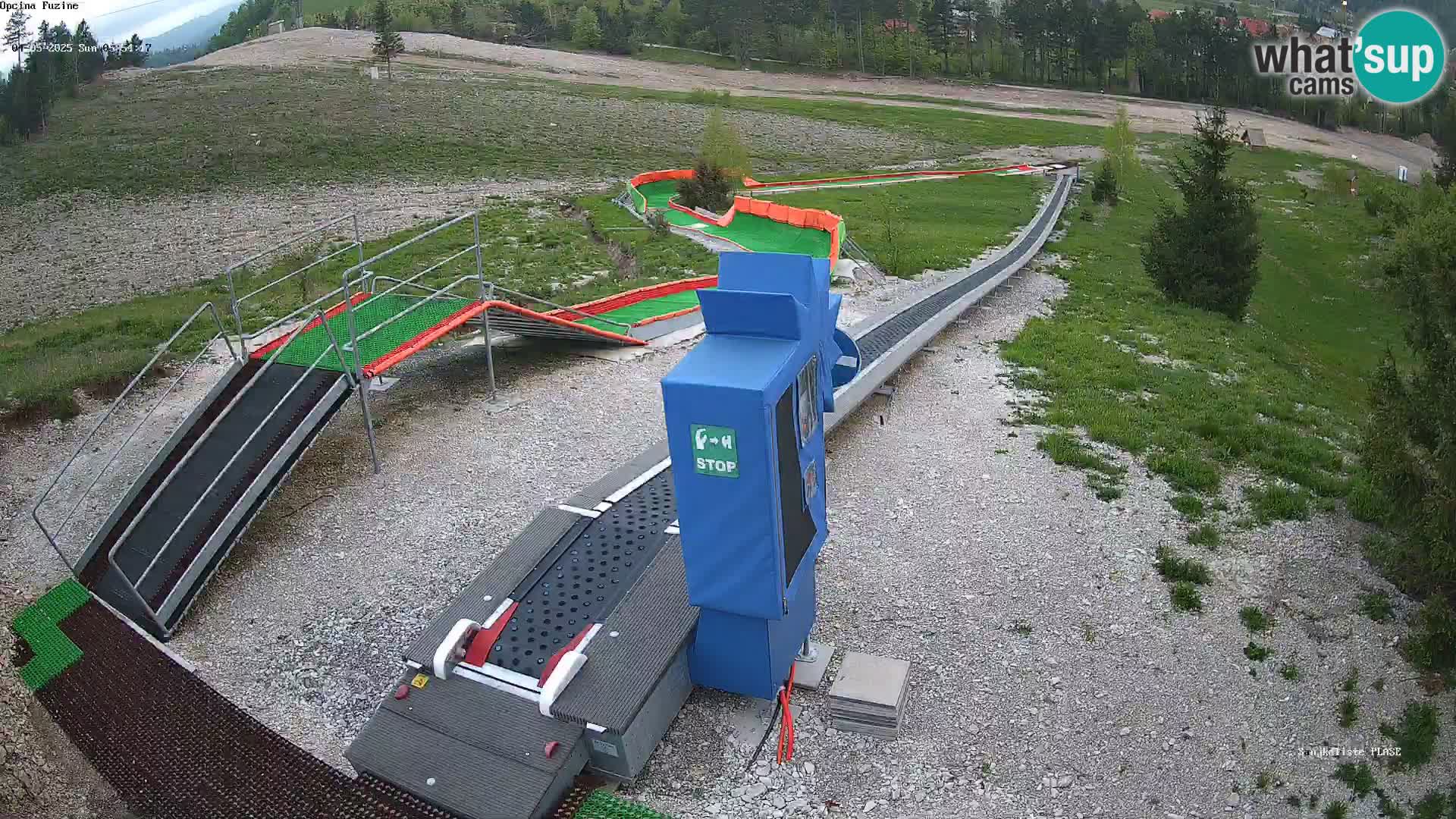 Live webcam Fužine toboggan run – Croatia