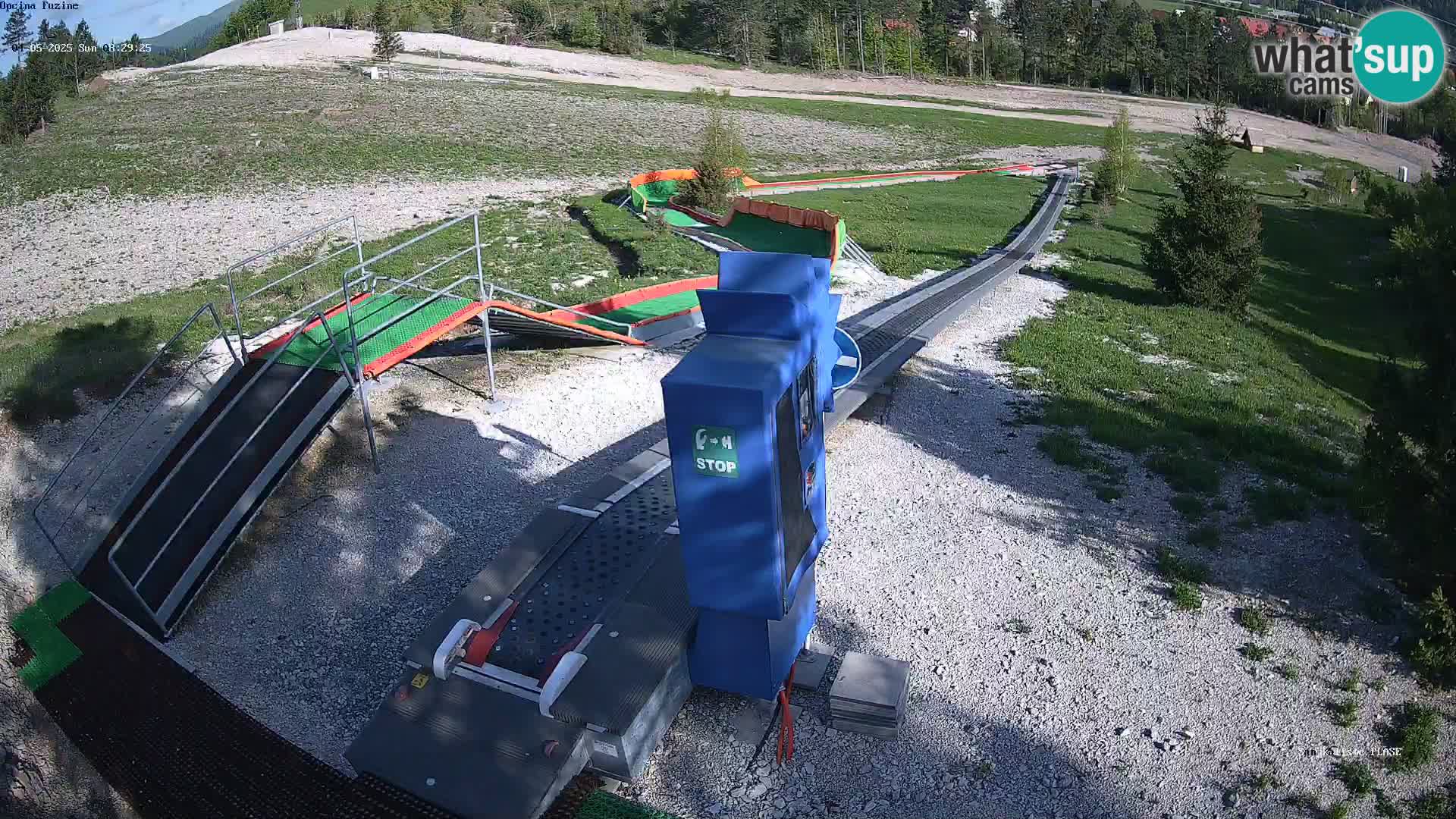 Live webcam Pista da slittino Fužine – Croazia