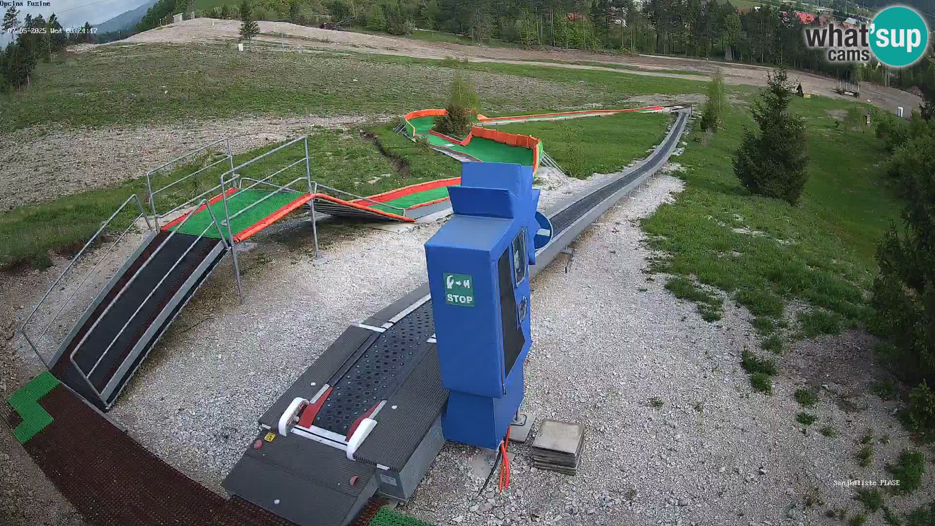 Live webcam Fužine toboggan run – Croatia