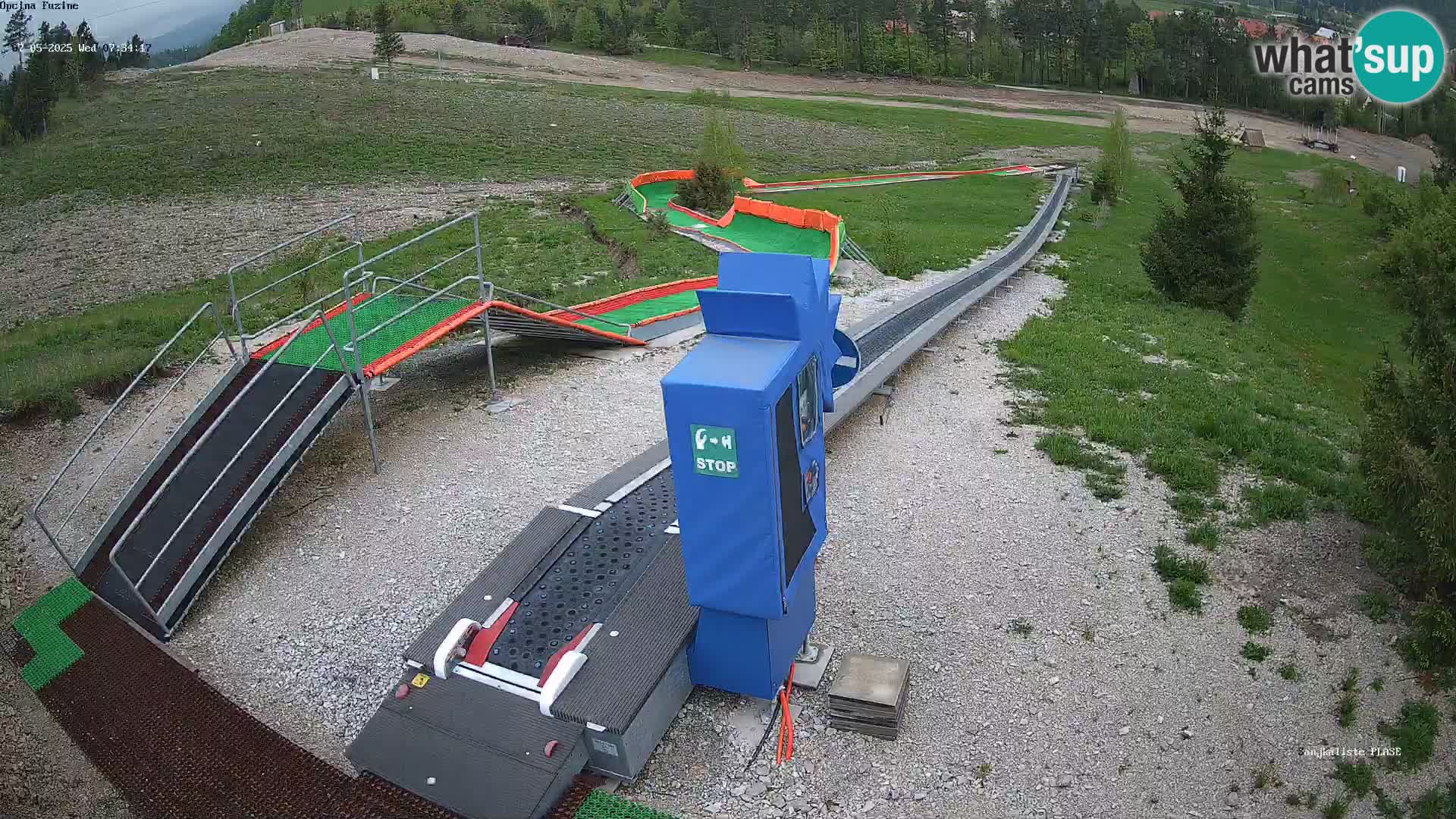 Live webcam Pista da slittino Fužine – Croazia