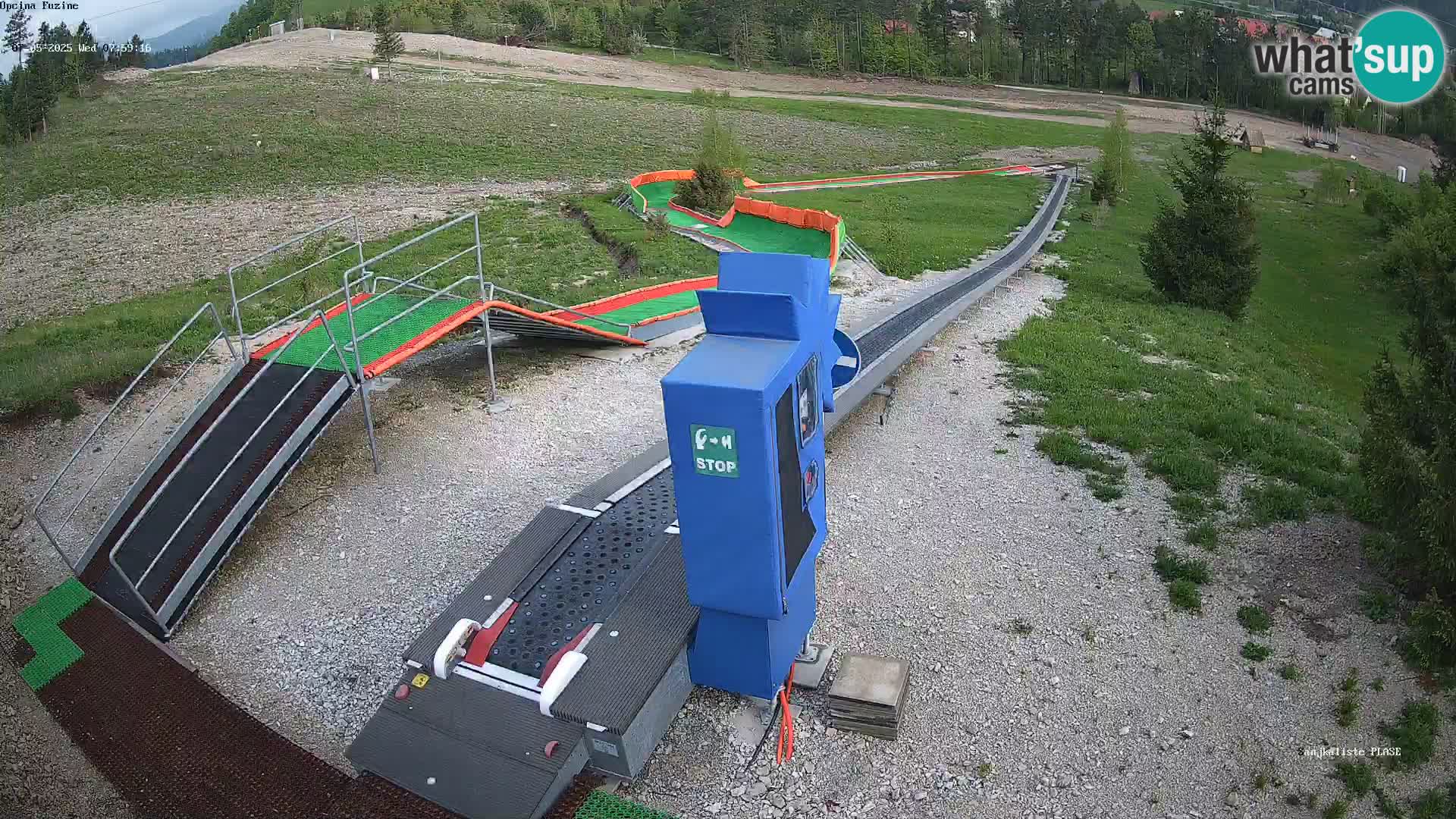 Live webcam Pista da slittino Fužine – Croazia