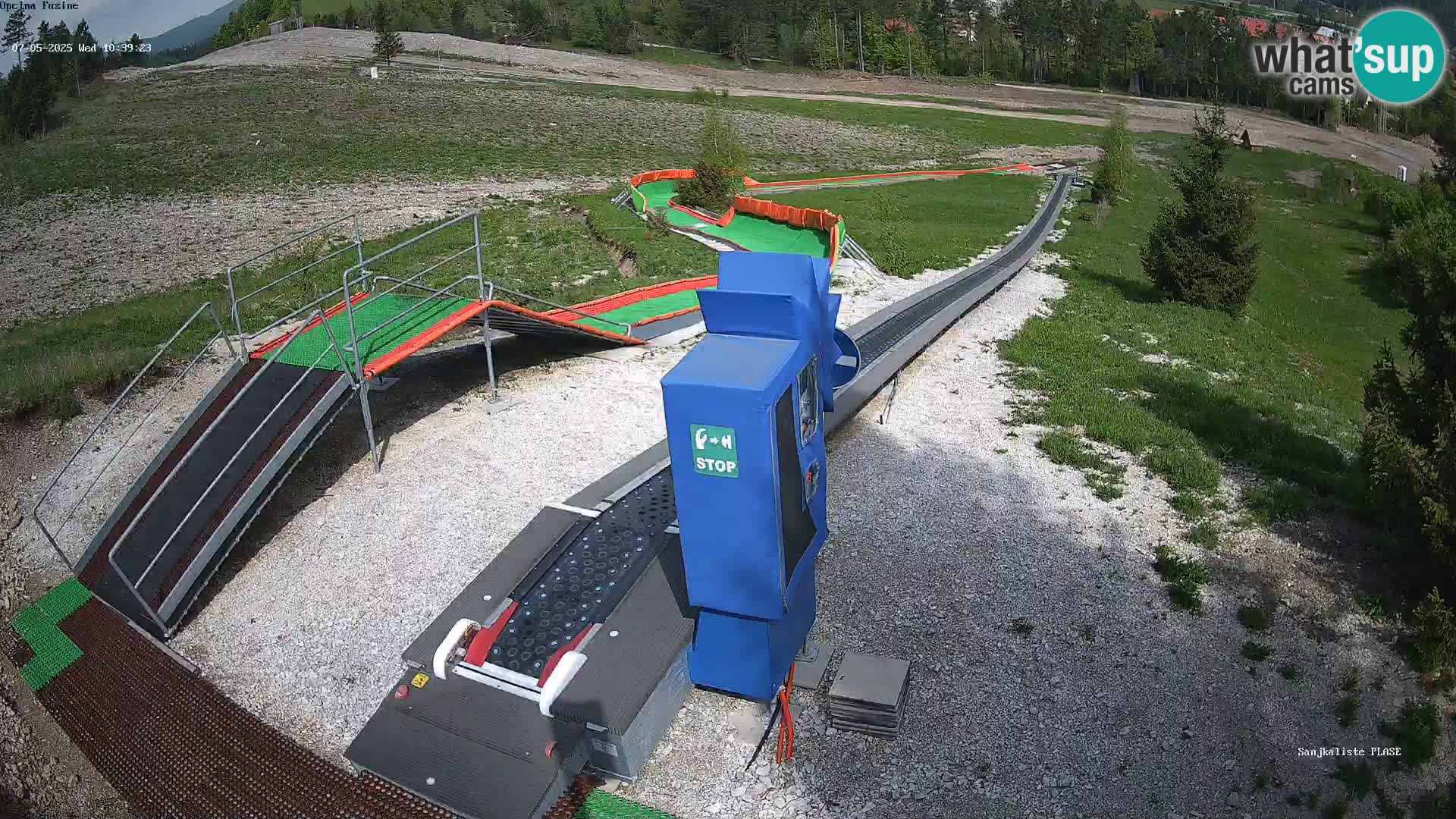 Live webcam Pista da slittino Fužine – Croazia