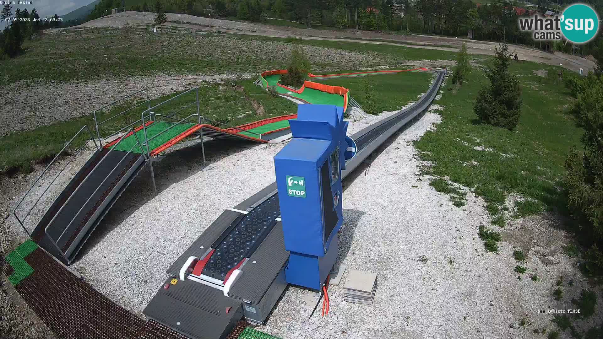 Webcam en direct Piste de luge de Fužine – Croatie