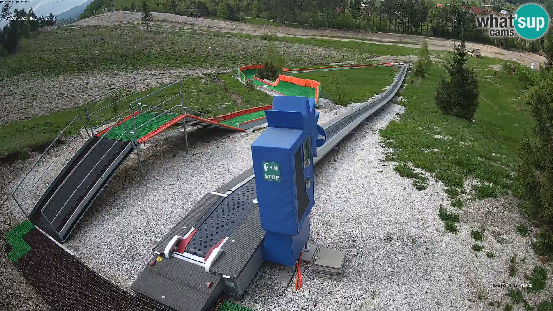 Live webcam Fužine toboggan run – Croatia