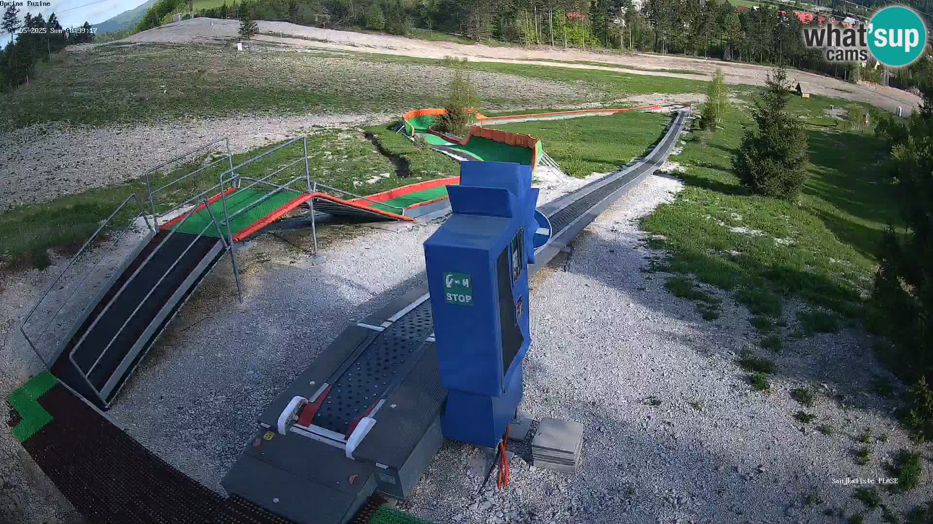 Webcam en direct Piste de luge de Fužine – Croatie