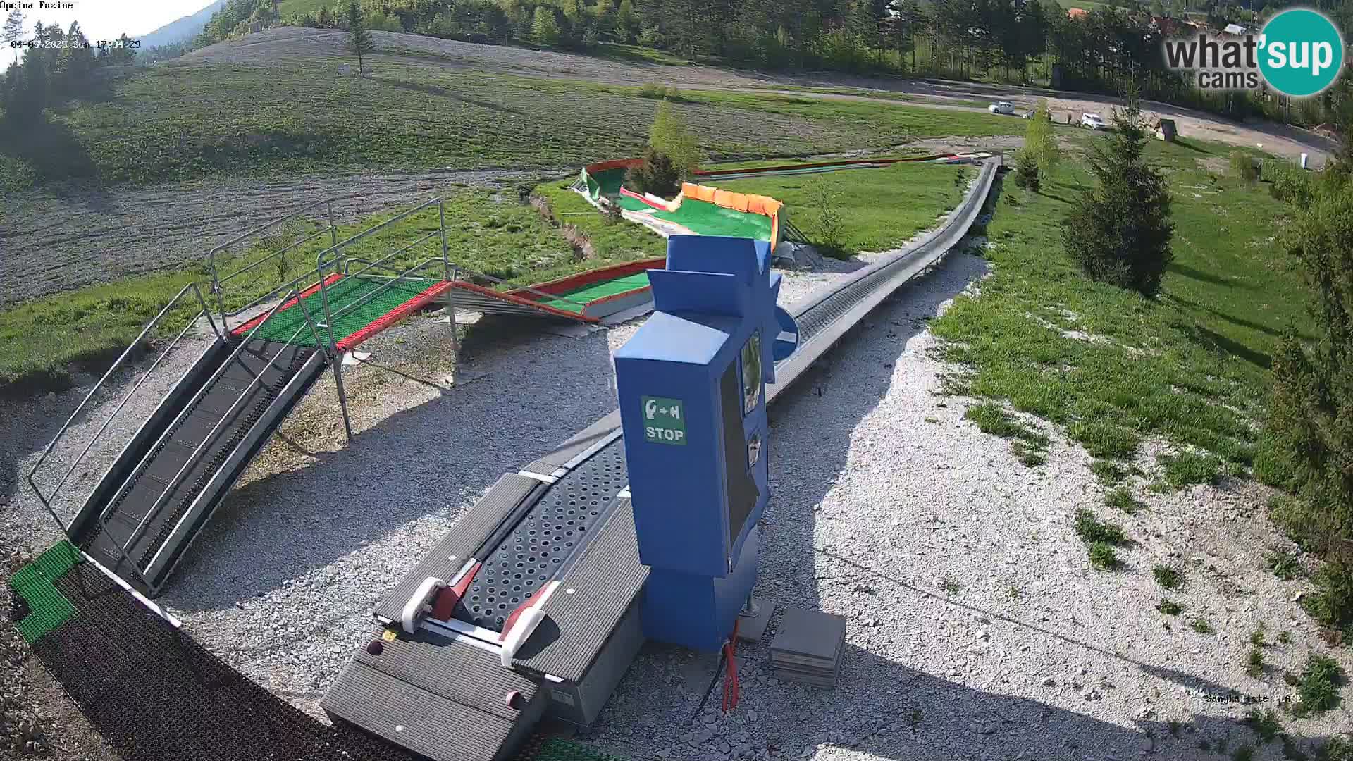Live webcam Fužine toboggan run – Croatia