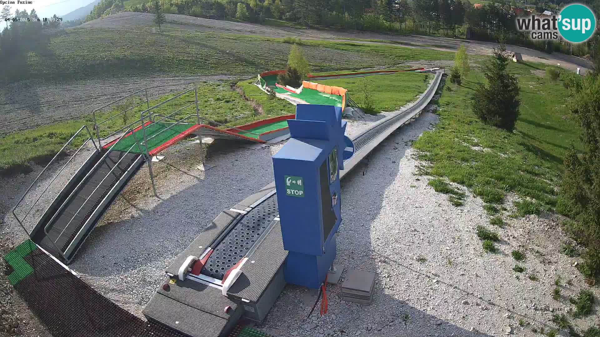 Webcam en direct Piste de luge de Fužine – Croatie