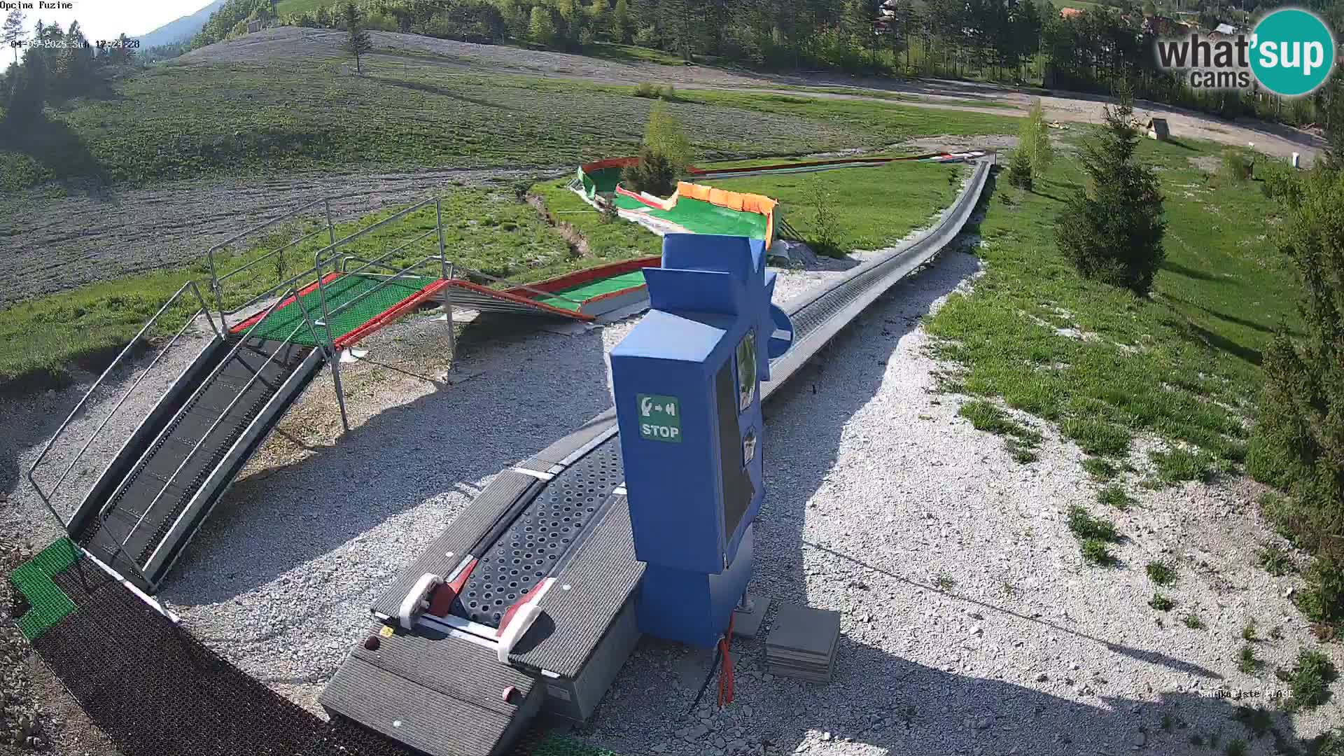 Live webcam Fužine toboggan run – Croatia