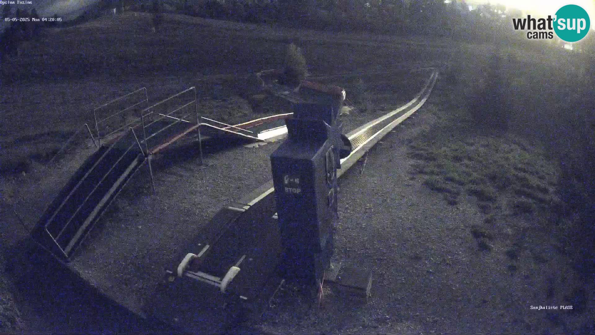 Live webcam Pista da slittino Fužine – Croazia