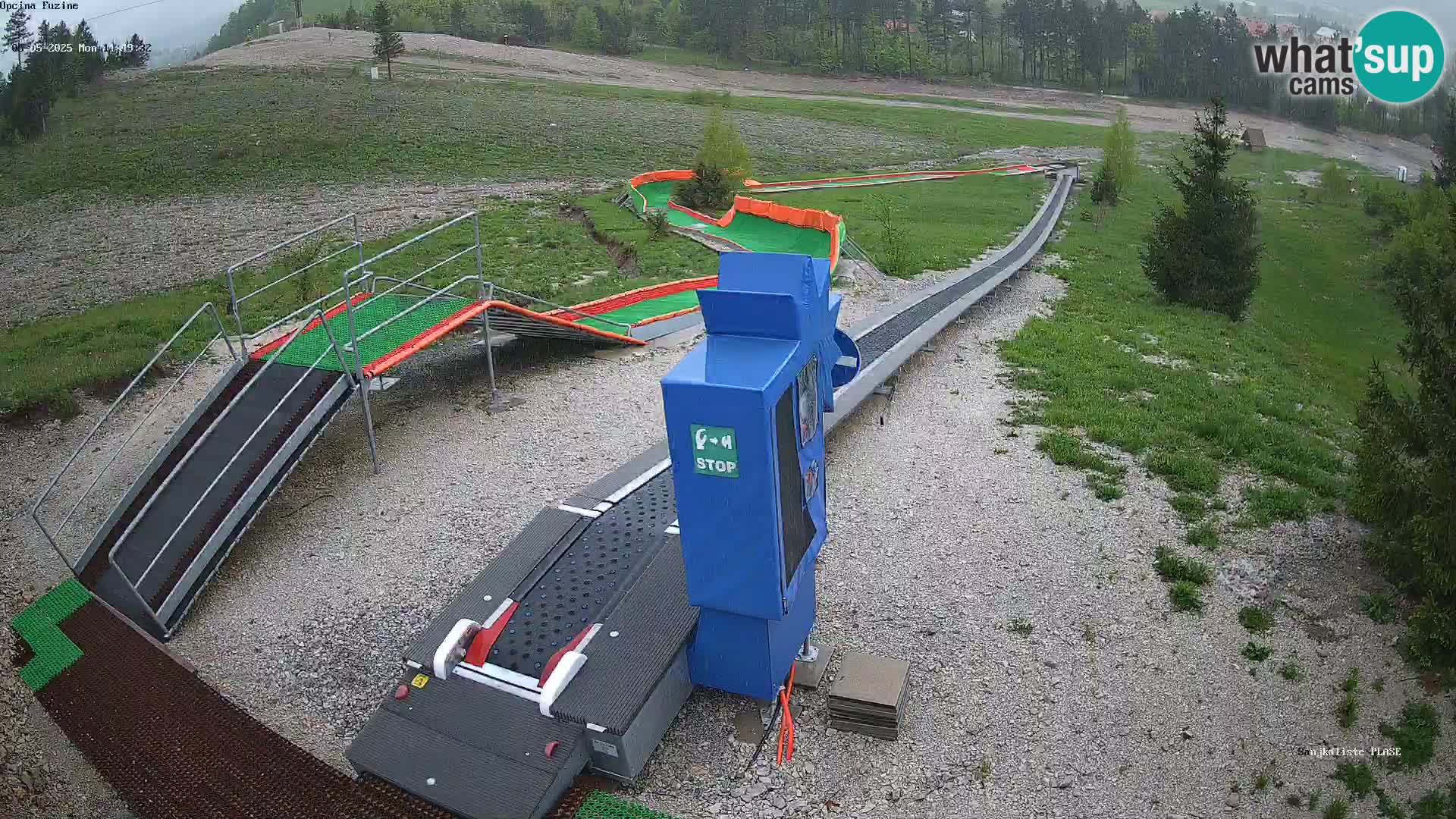 Live webcam Pista da slittino Fužine – Croazia