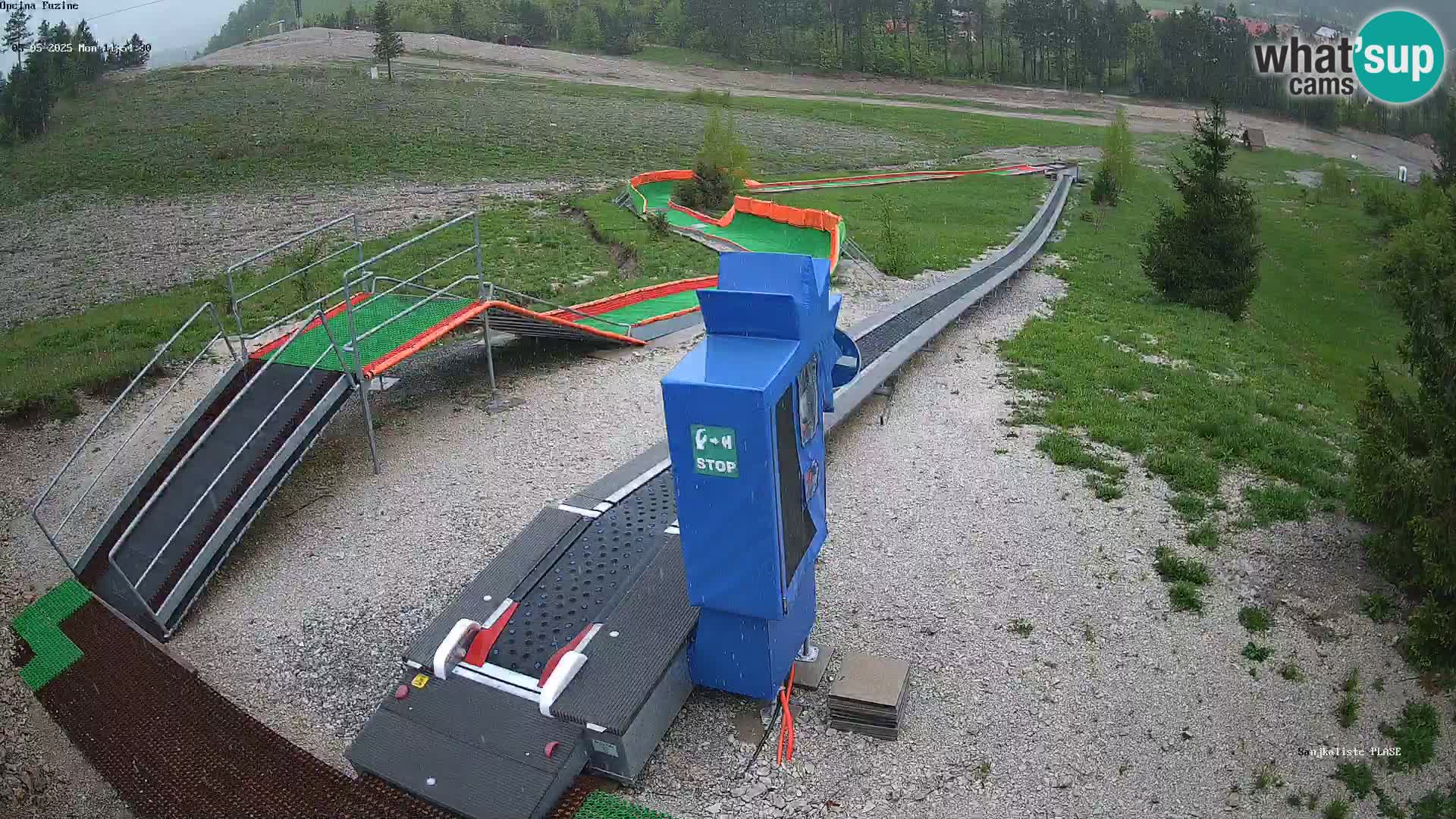 Webcam en direct Piste de luge de Fužine – Croatie