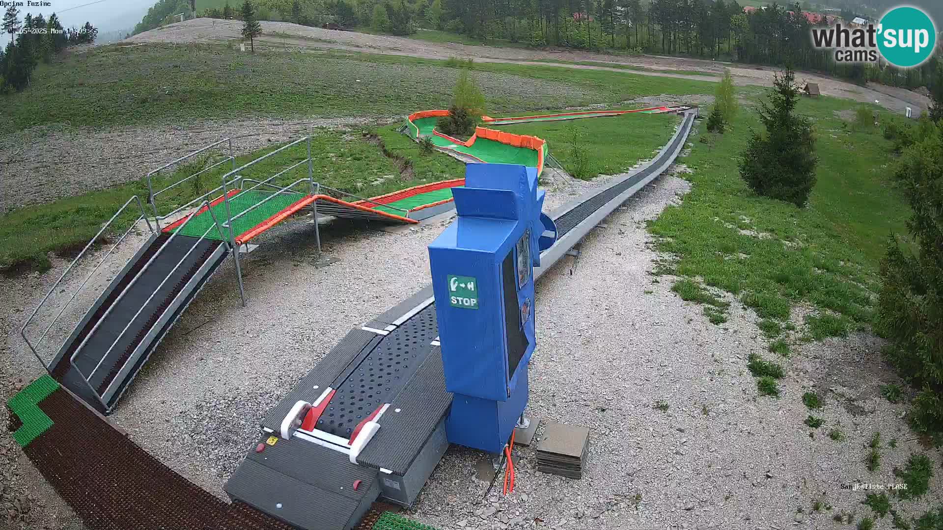 Live webcam Fužine toboggan run – Croatia
