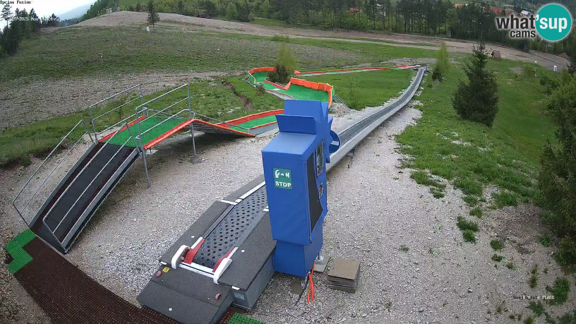 Webcam en direct Piste de luge de Fužine – Croatie