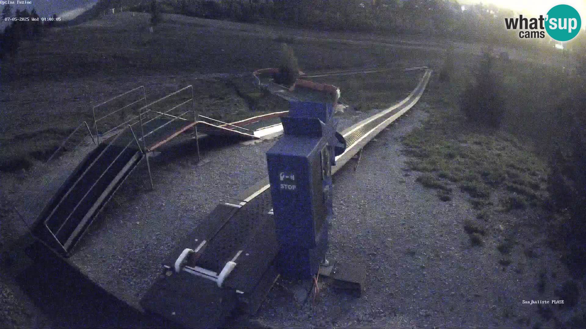 Live webcam Fužine toboggan run – Croatia